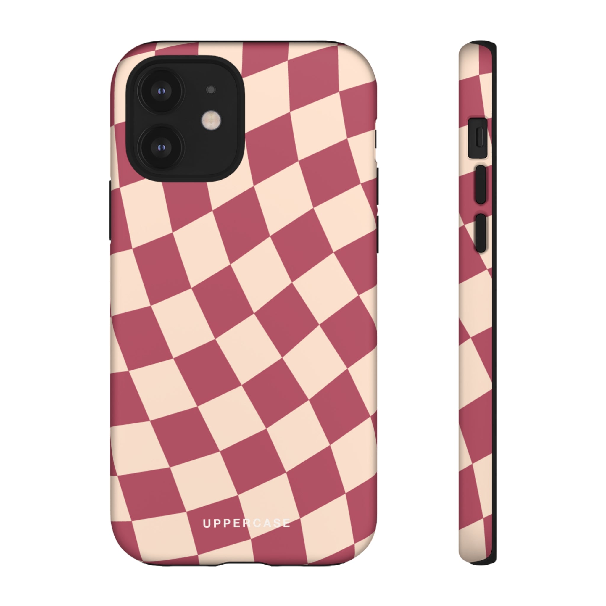 Wavy Check - Raspberry - Strong Case