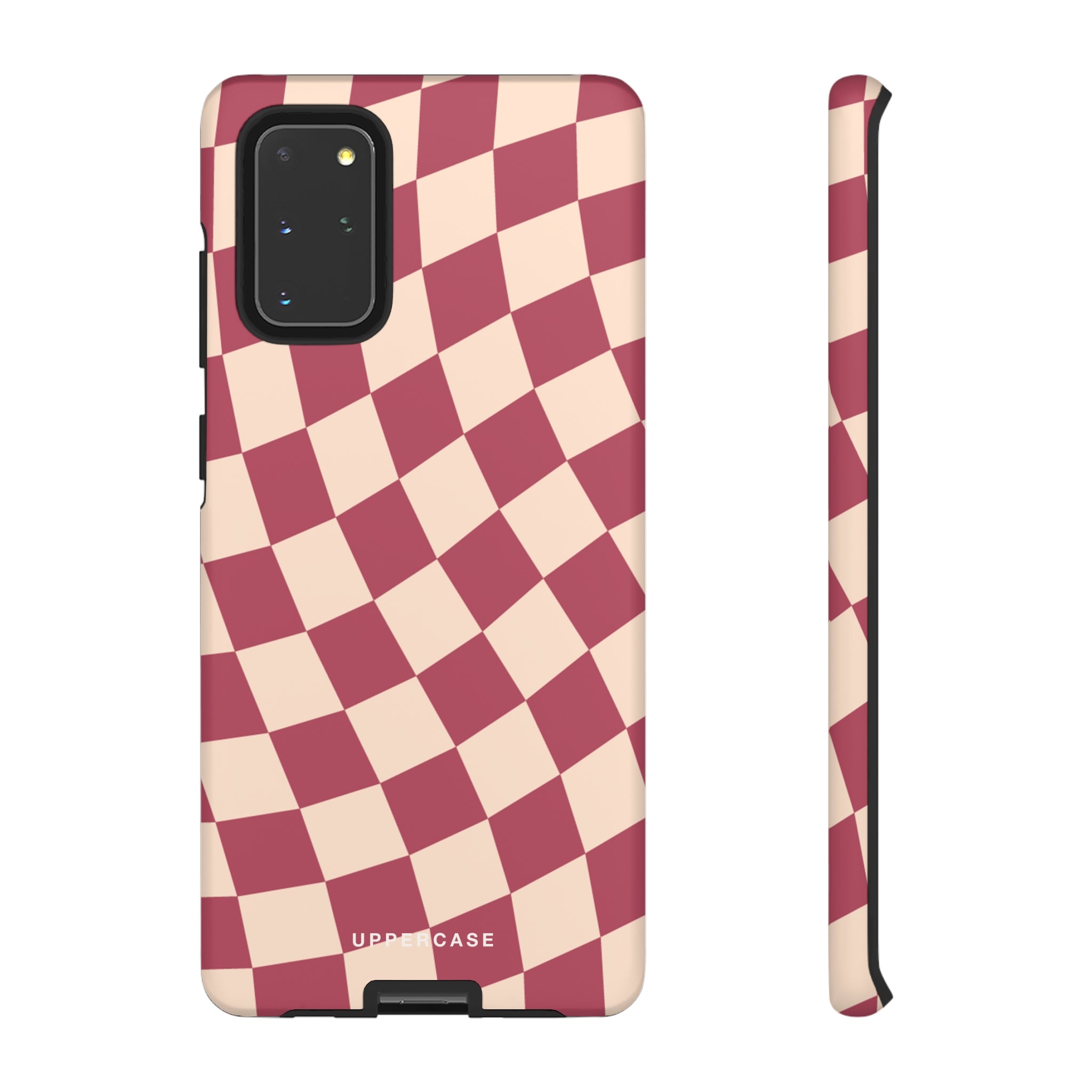 Wavy Check - Raspberry - Strong Case