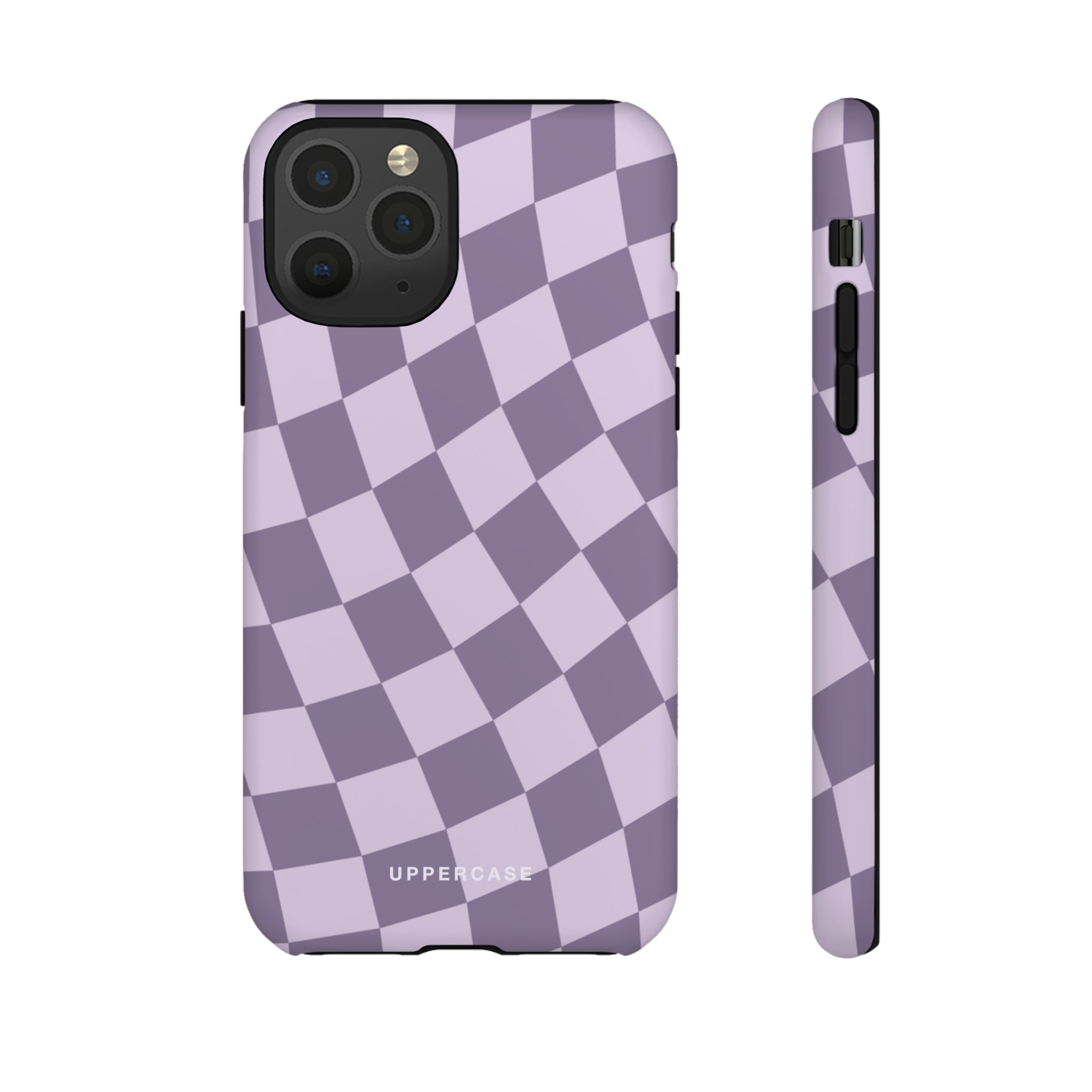 Wavy Check - Lavender and Mauve Purple - Strong Case