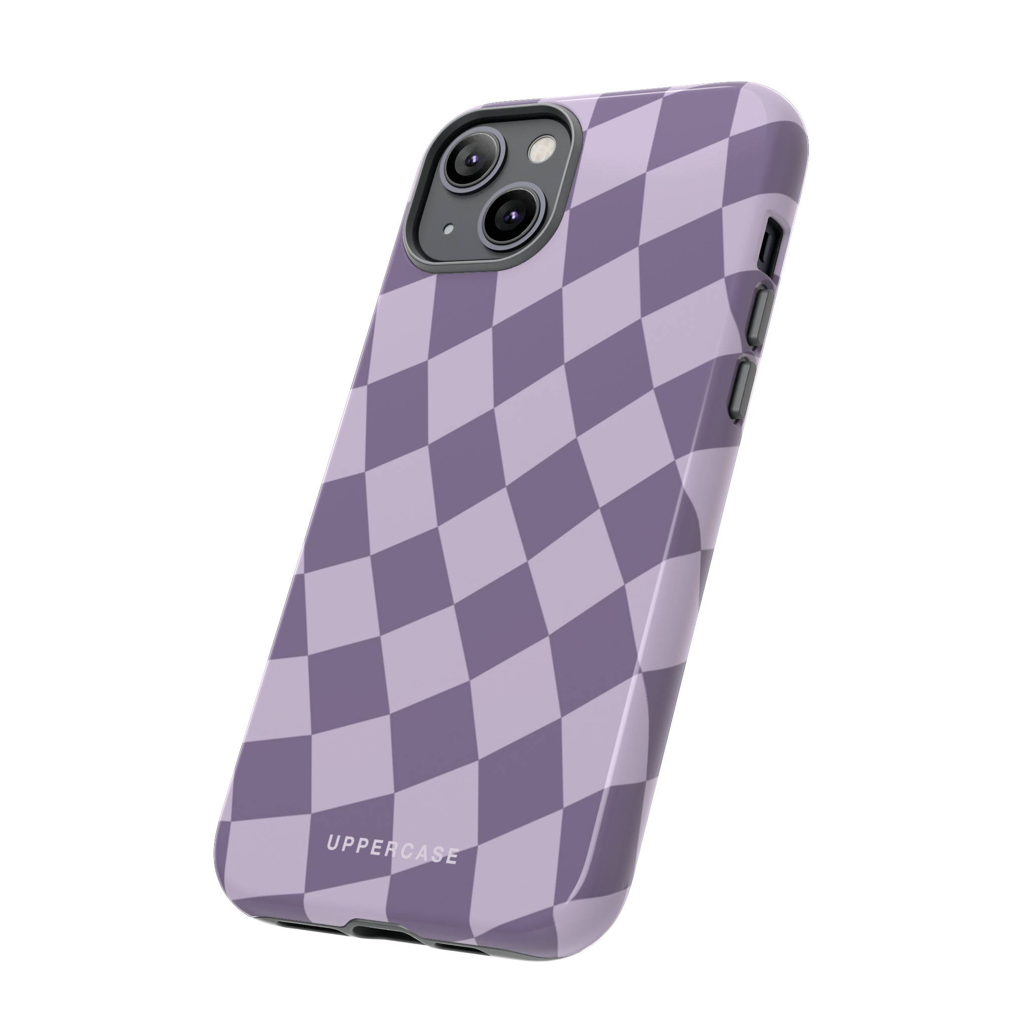 Wavy Check - Lavender and Mauve Purple - Strong Case