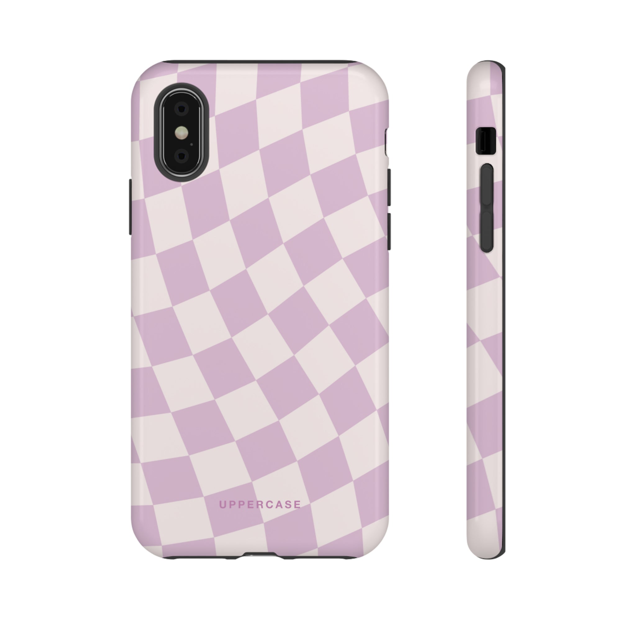 Wavy Check - Powder Pink & Heather Purple - Strong Case