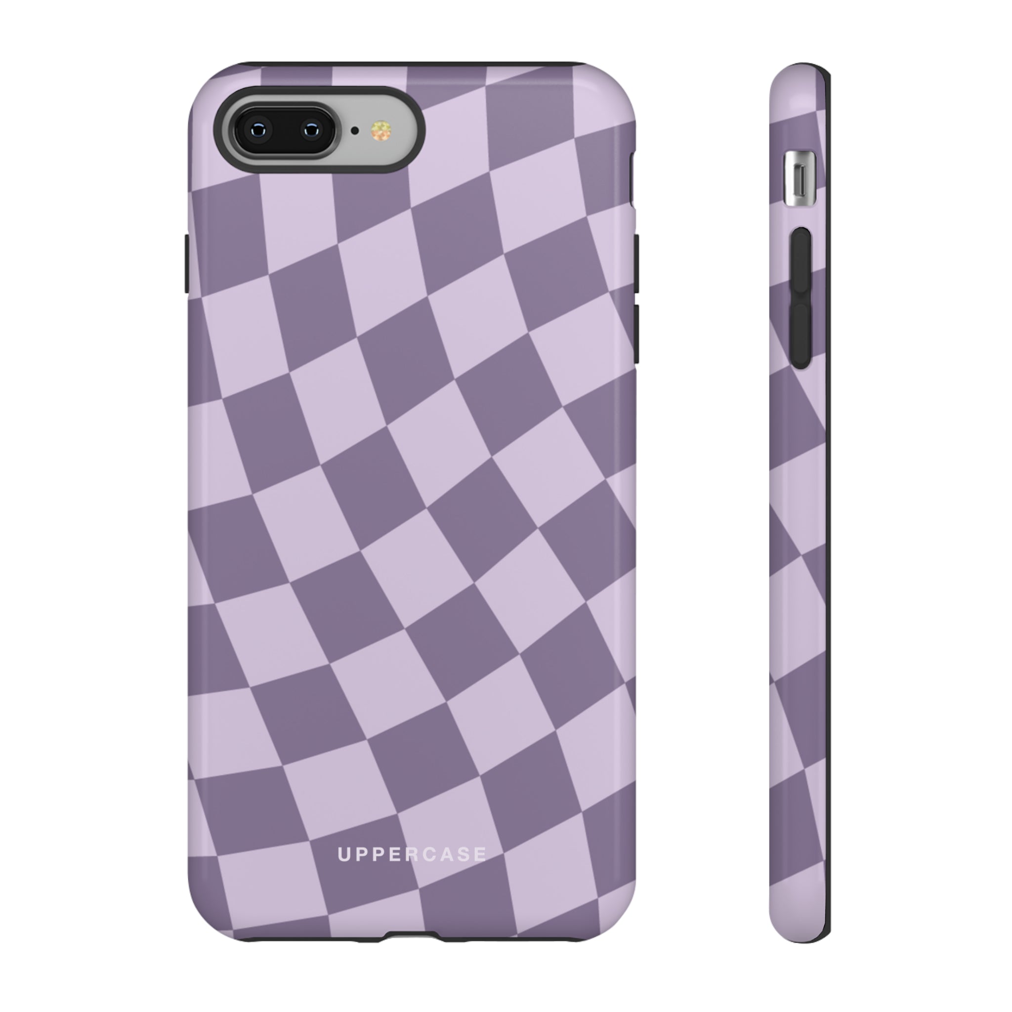 Wavy Check - Lavender and Mauve Purple - Strong Case