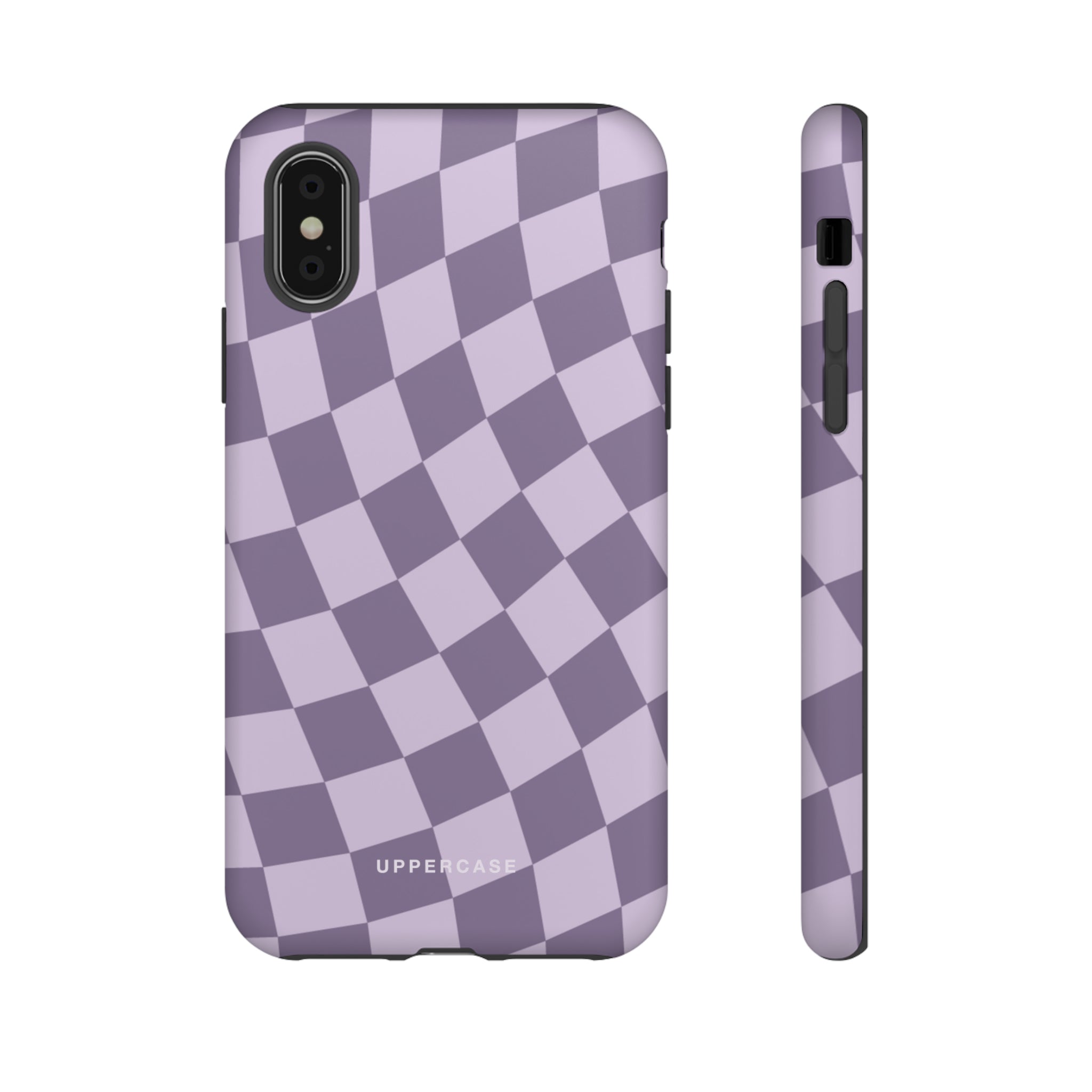 Wavy Check - Lavender and Mauve Purple - Strong Case