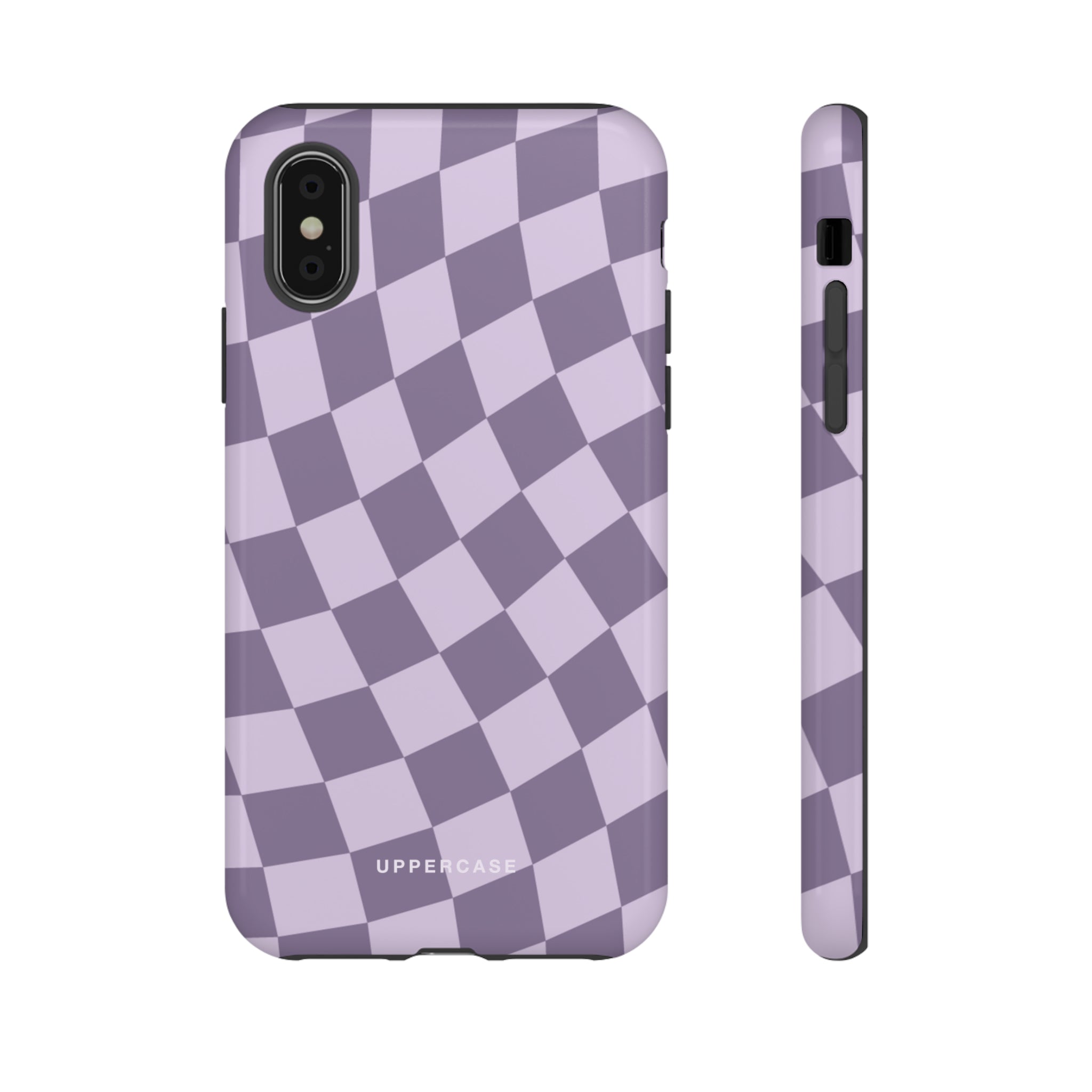 Wavy Check - Lavender and Mauve Purple - Strong Case