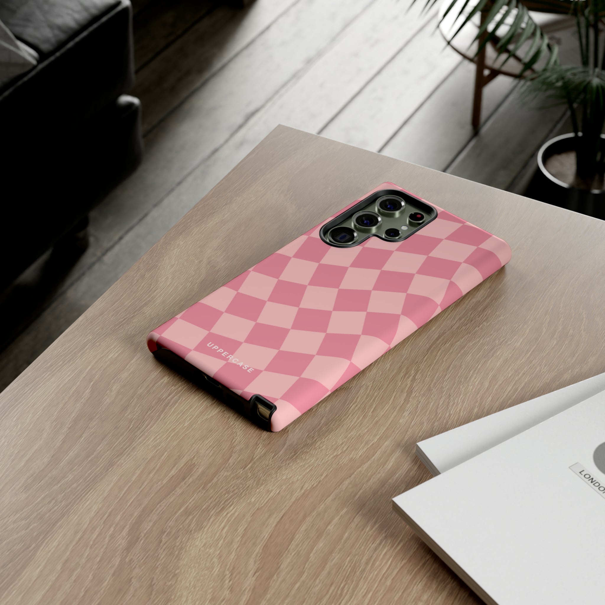 Wavy Check - Modern Pink - Strong Case