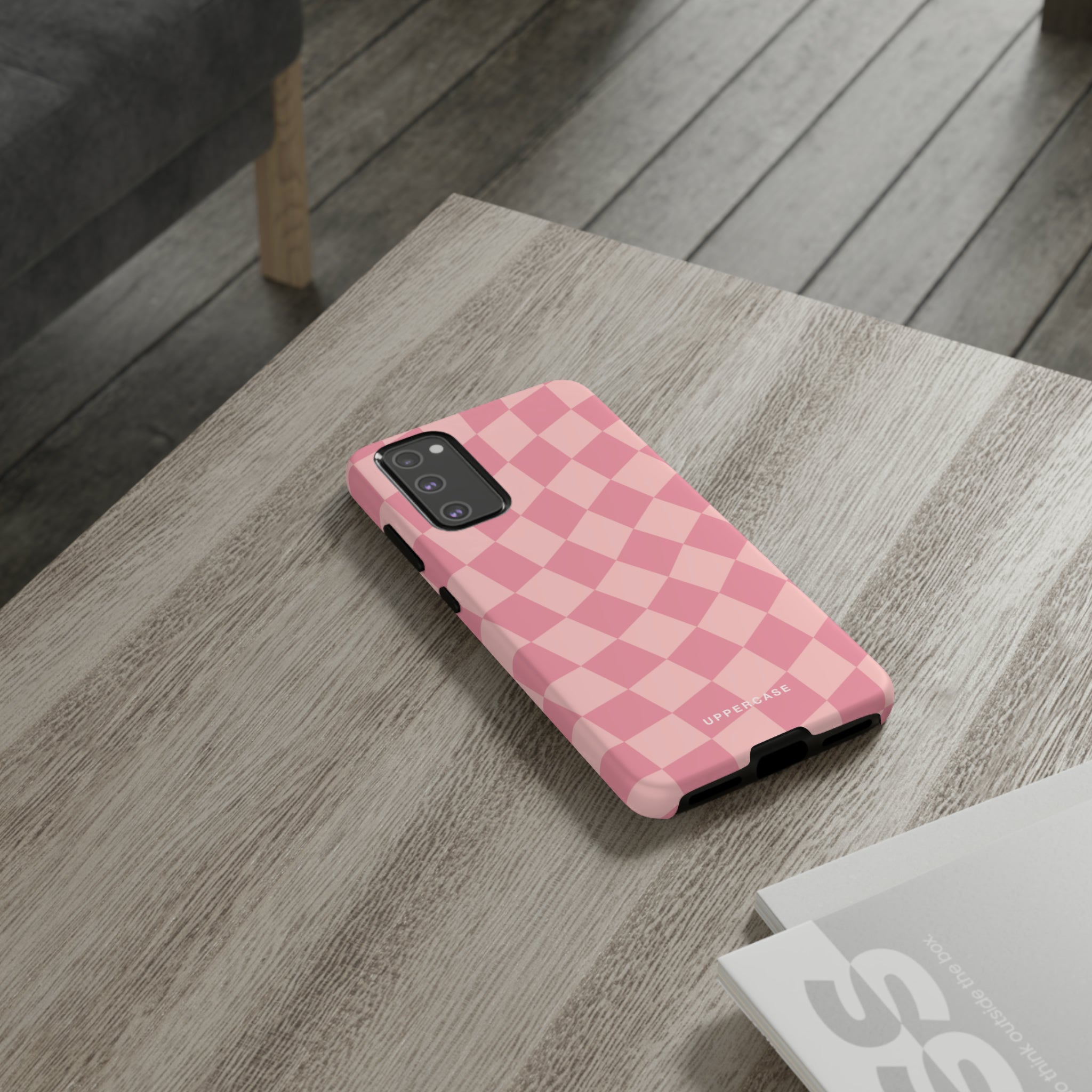 Wavy Check - Modern Pink - Strong Case