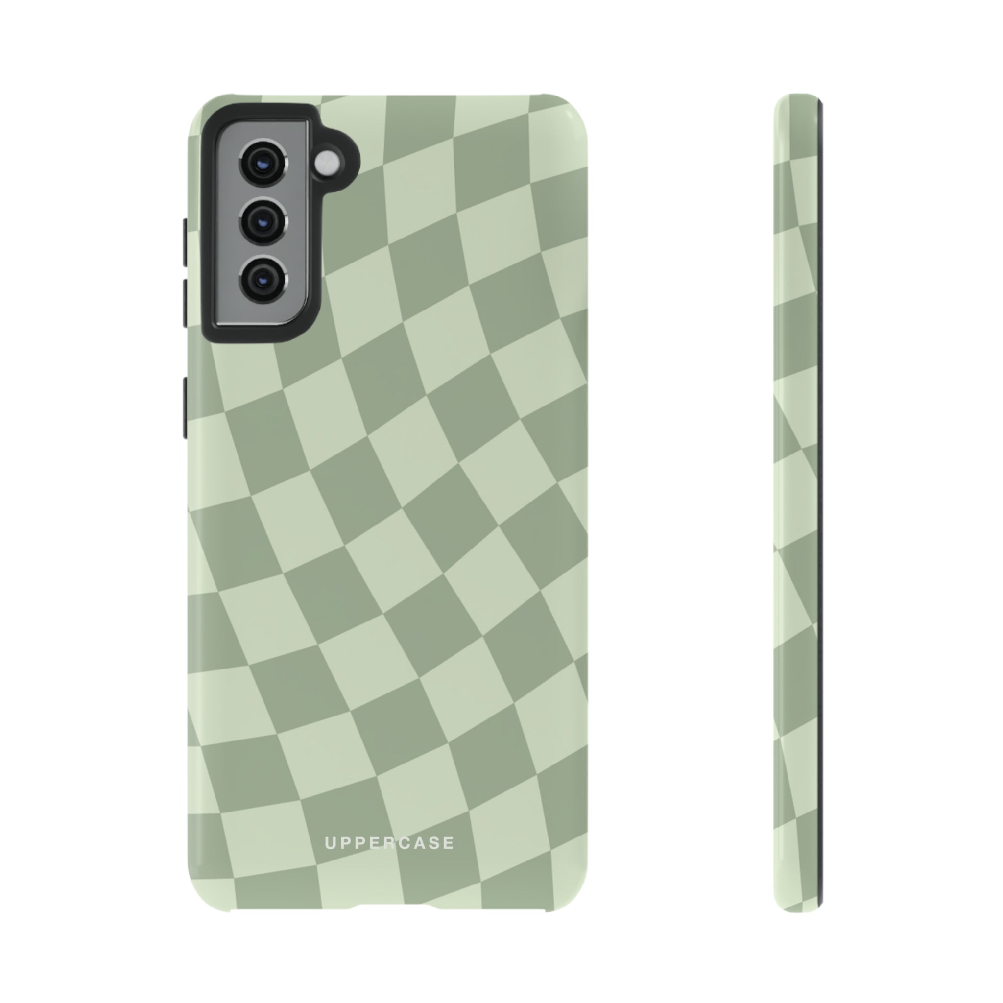 Wavy Check - Sage & Mint - Strong Case