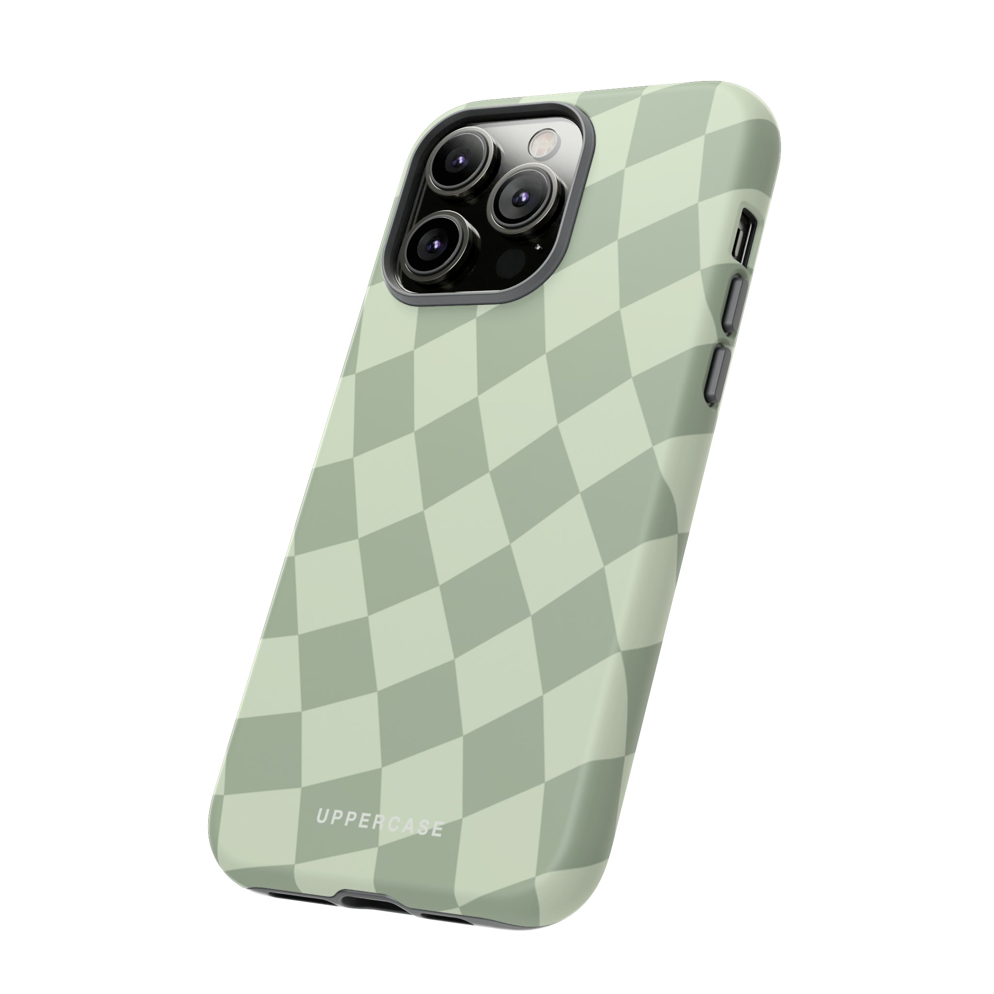 Wavy Check - Sage & Mint - Strong Case