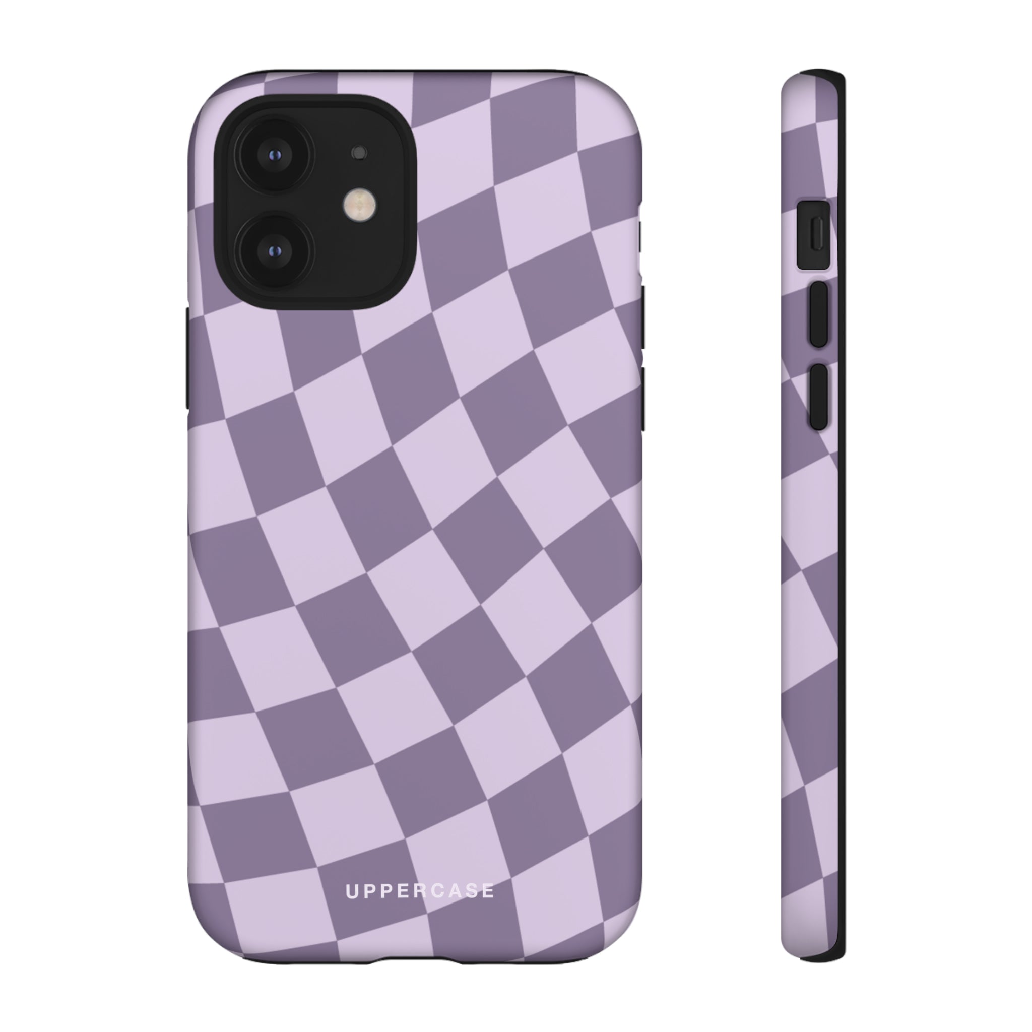 Wavy Check - Lavender and Mauve Purple - Strong Case