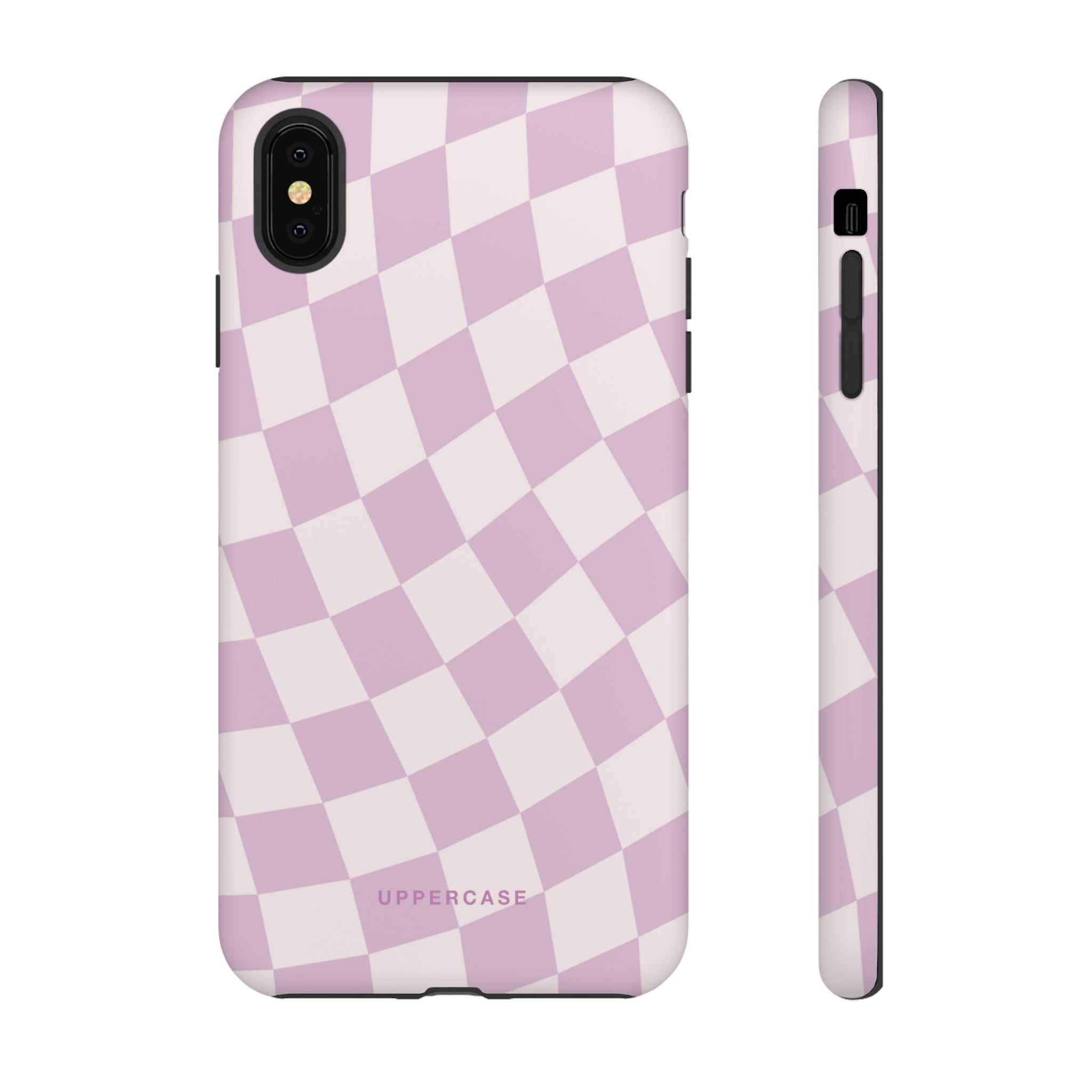 Wavy Check - Powder Pink & Heather Purple - Strong Case