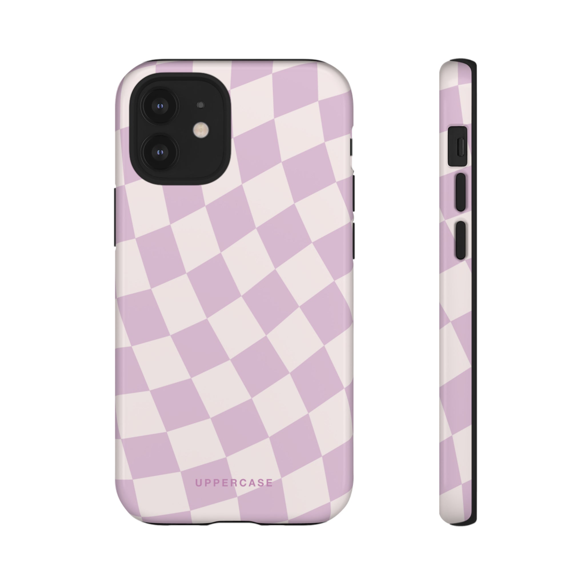 Wavy Check - Powder Pink & Heather Purple - Strong Case