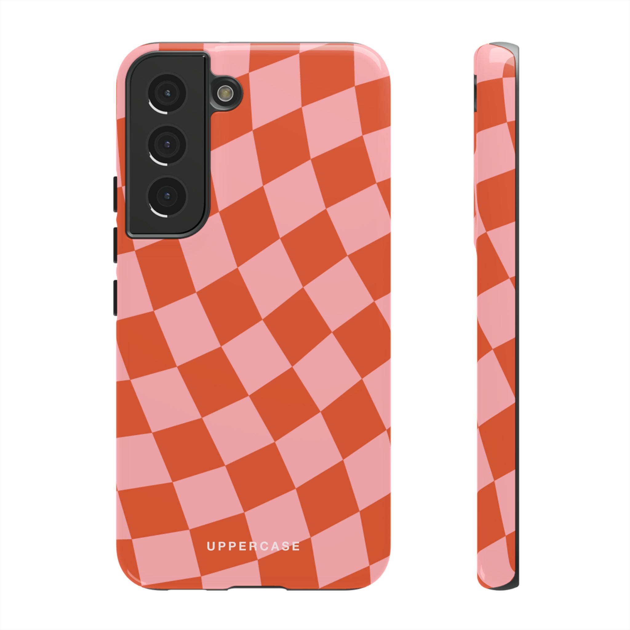 Wavy Check - Strawberry - Strong Case