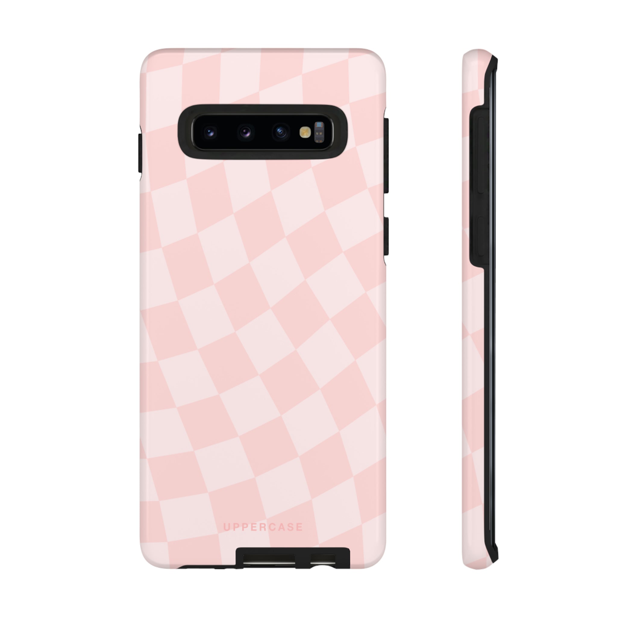 Wavy Check - Baby Pink - Strong Case