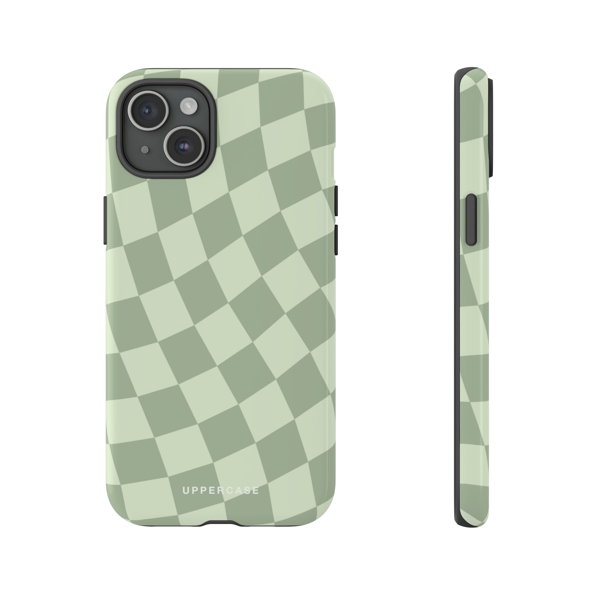 Wavy Check - Sage & Mint - Strong Case