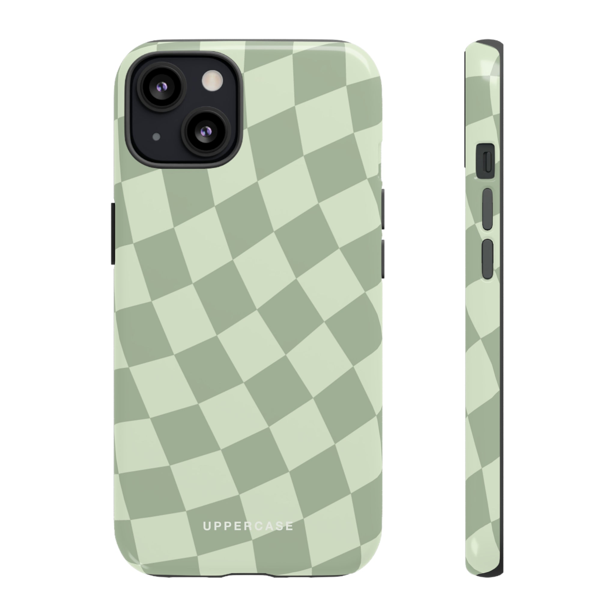 Wavy Check - Sage & Mint - Strong Case