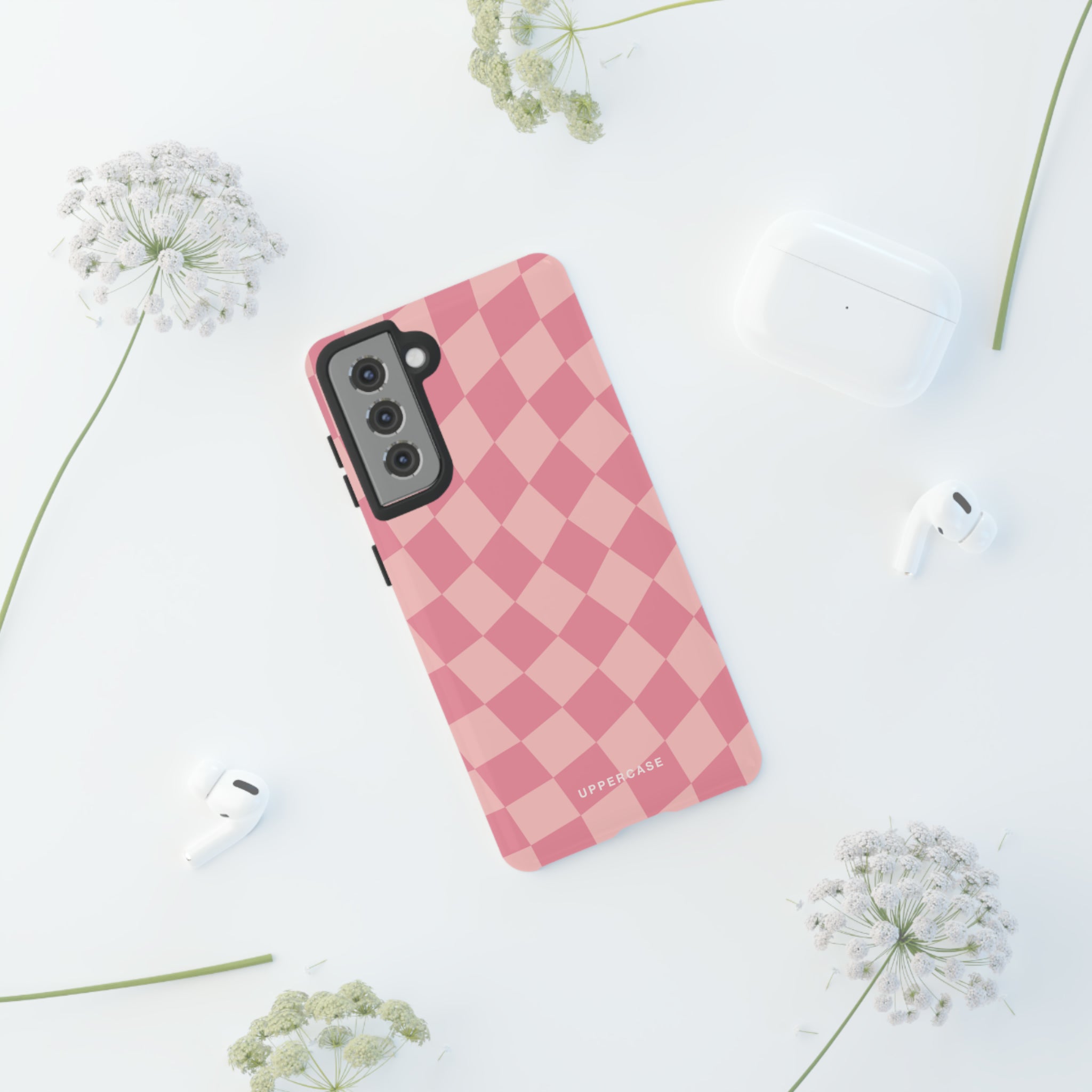 Wavy Check - Modern Pink - Strong Case