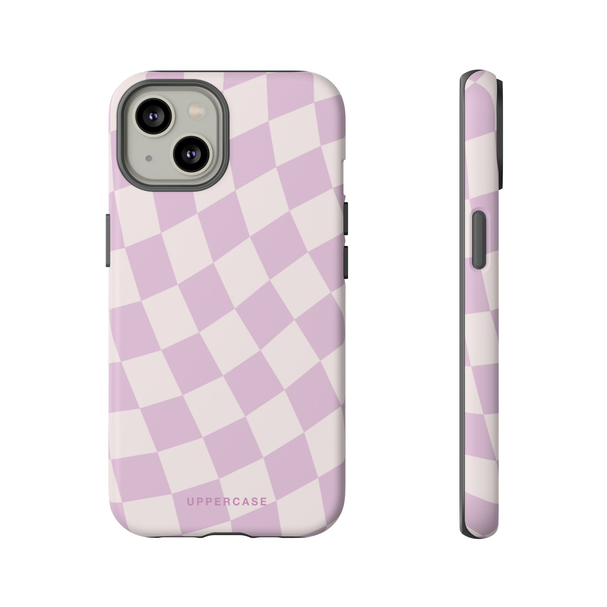 Wavy Check - Powder Pink & Heather Purple - Strong Case