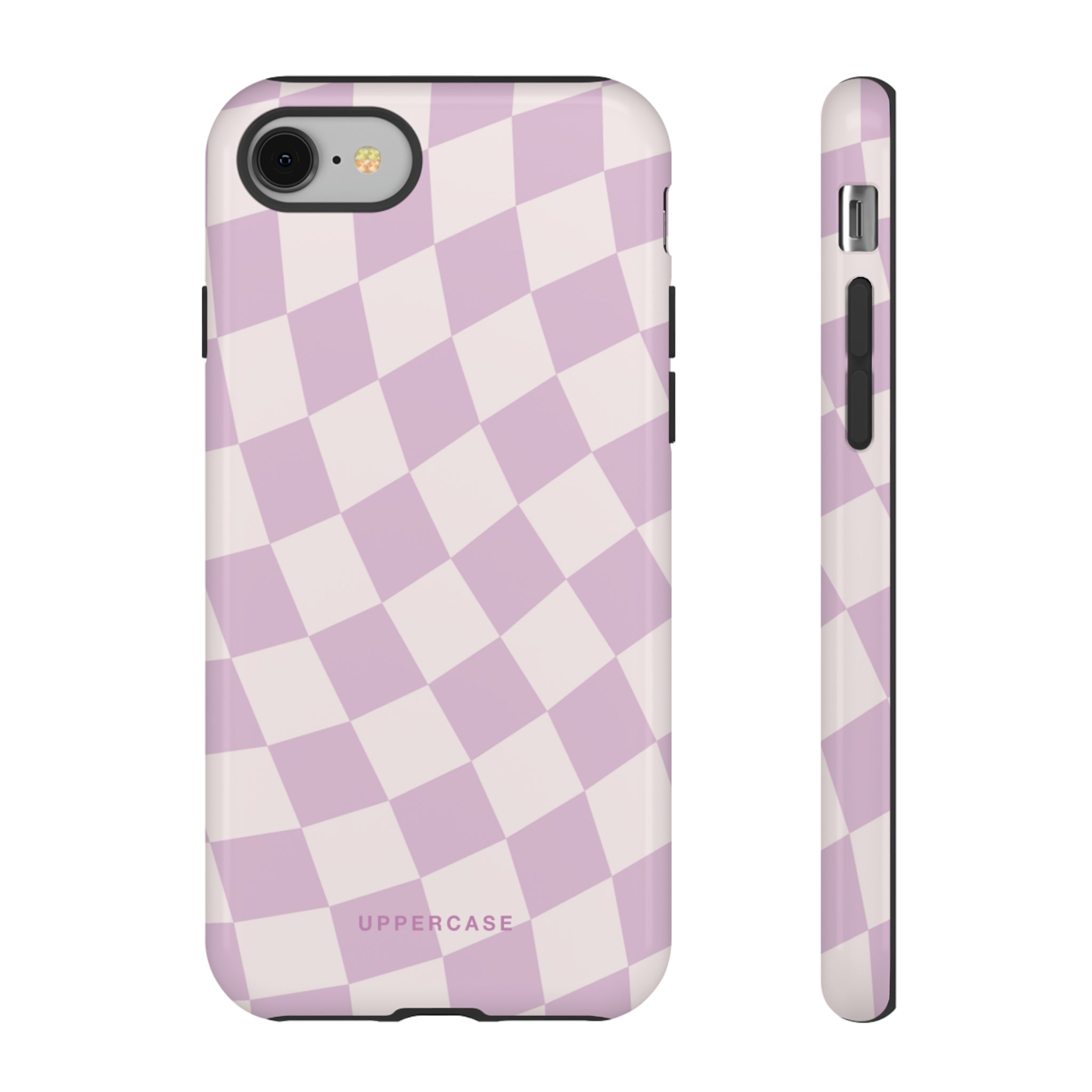 Wavy Check - Powder Pink & Heather Purple - Strong Case