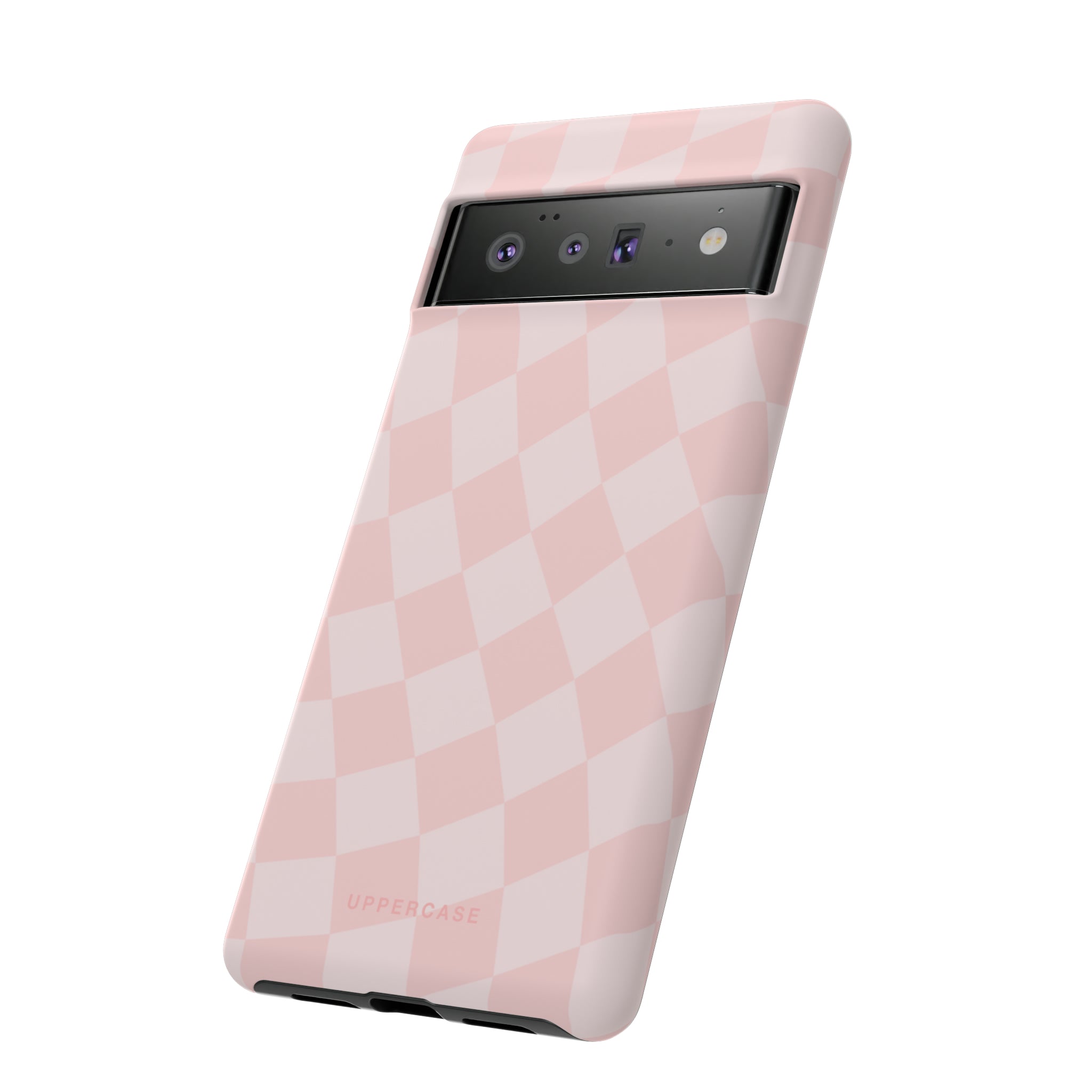 Wavy Check - Baby Pink - Strong Case