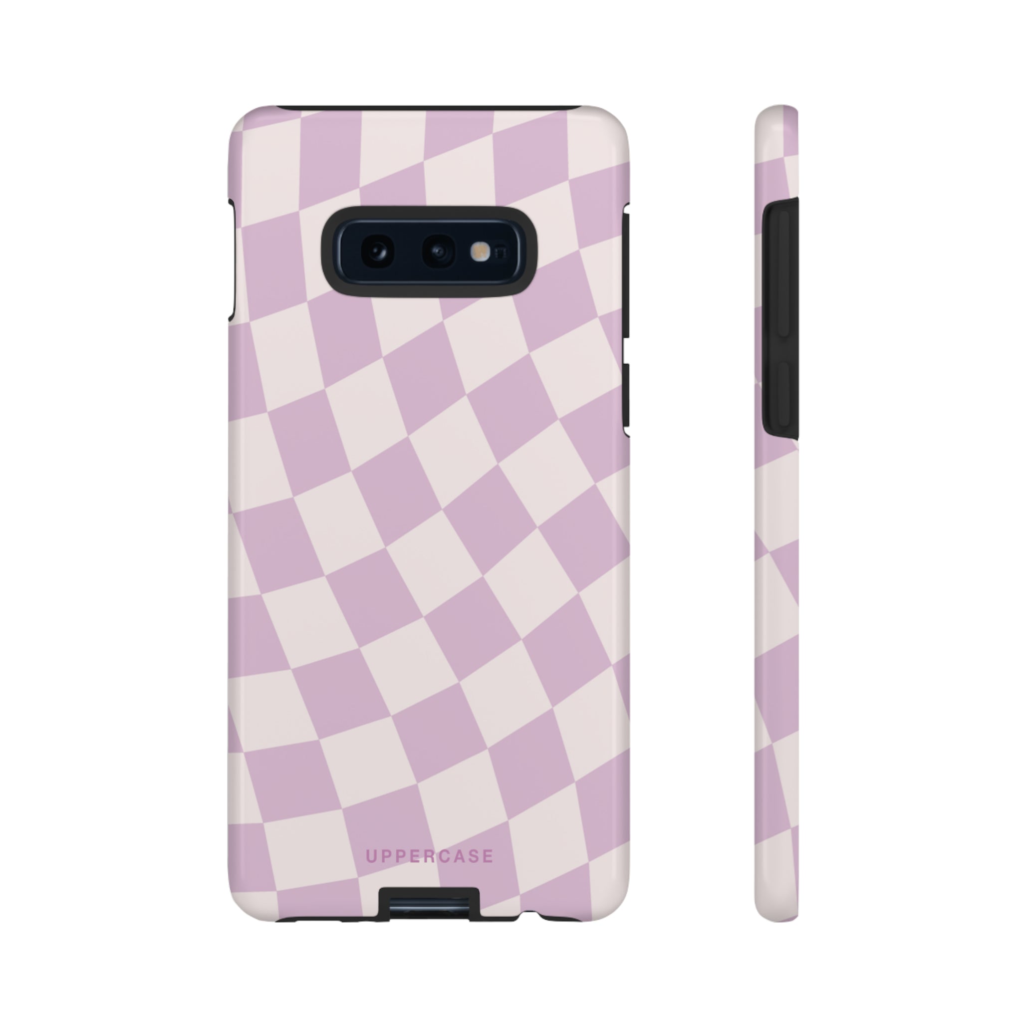 Wavy Check - Powder Pink & Heather Purple - Strong Case