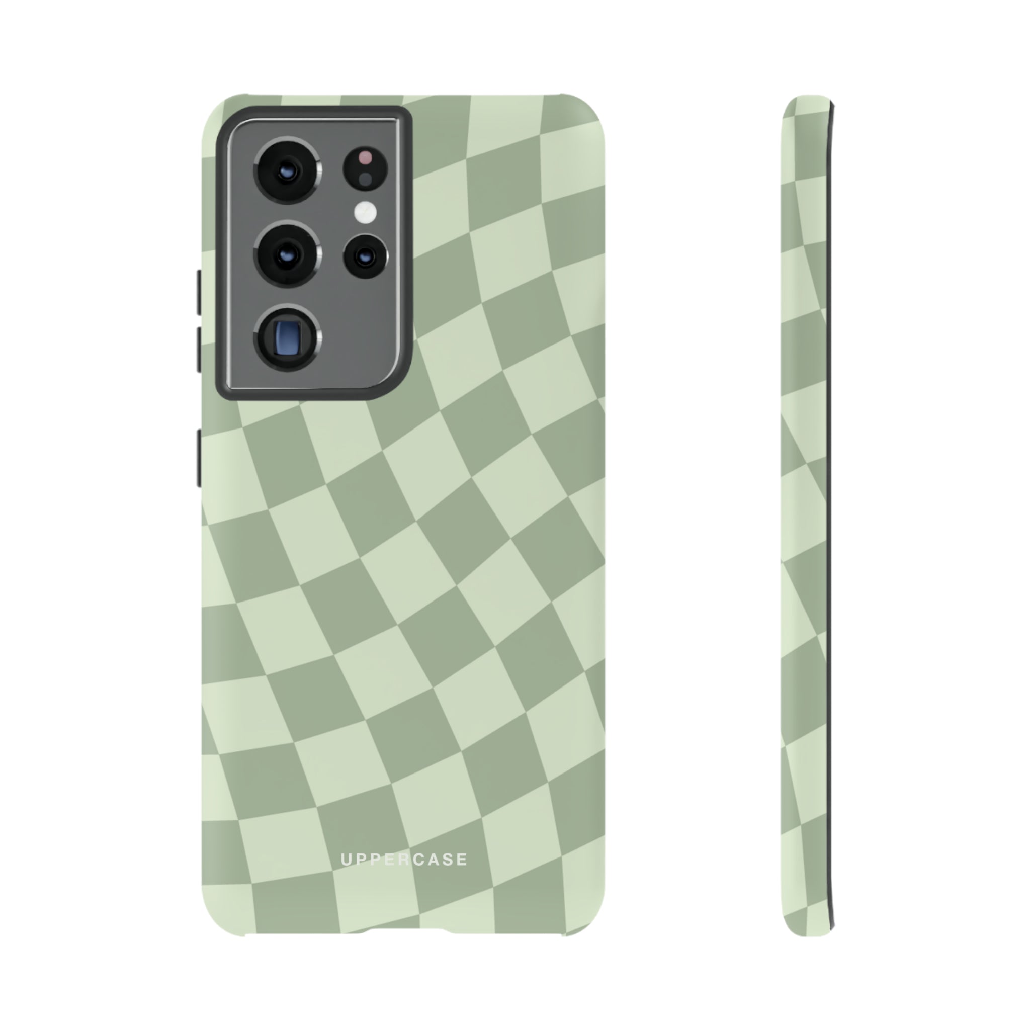 Wavy Check - Sage & Mint - Strong Case