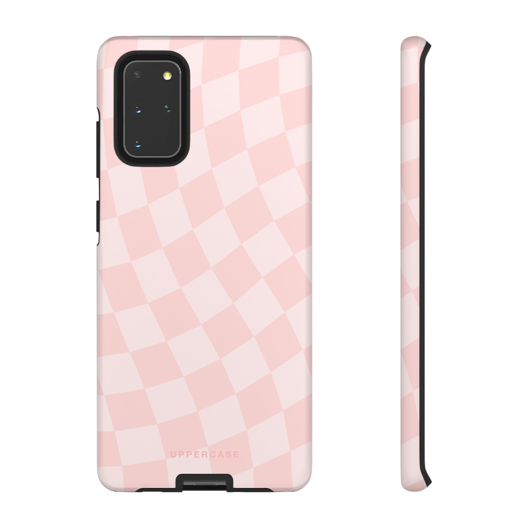 Wavy Check - Baby Pink - Strong Case