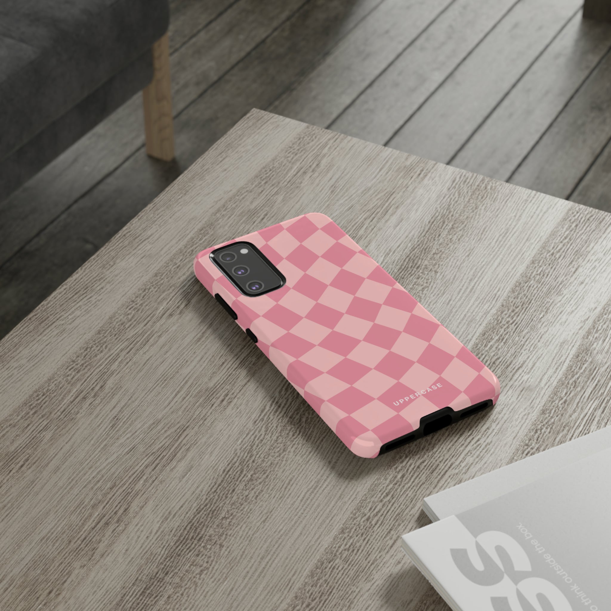 Wavy Check - Modern Pink - Strong Case