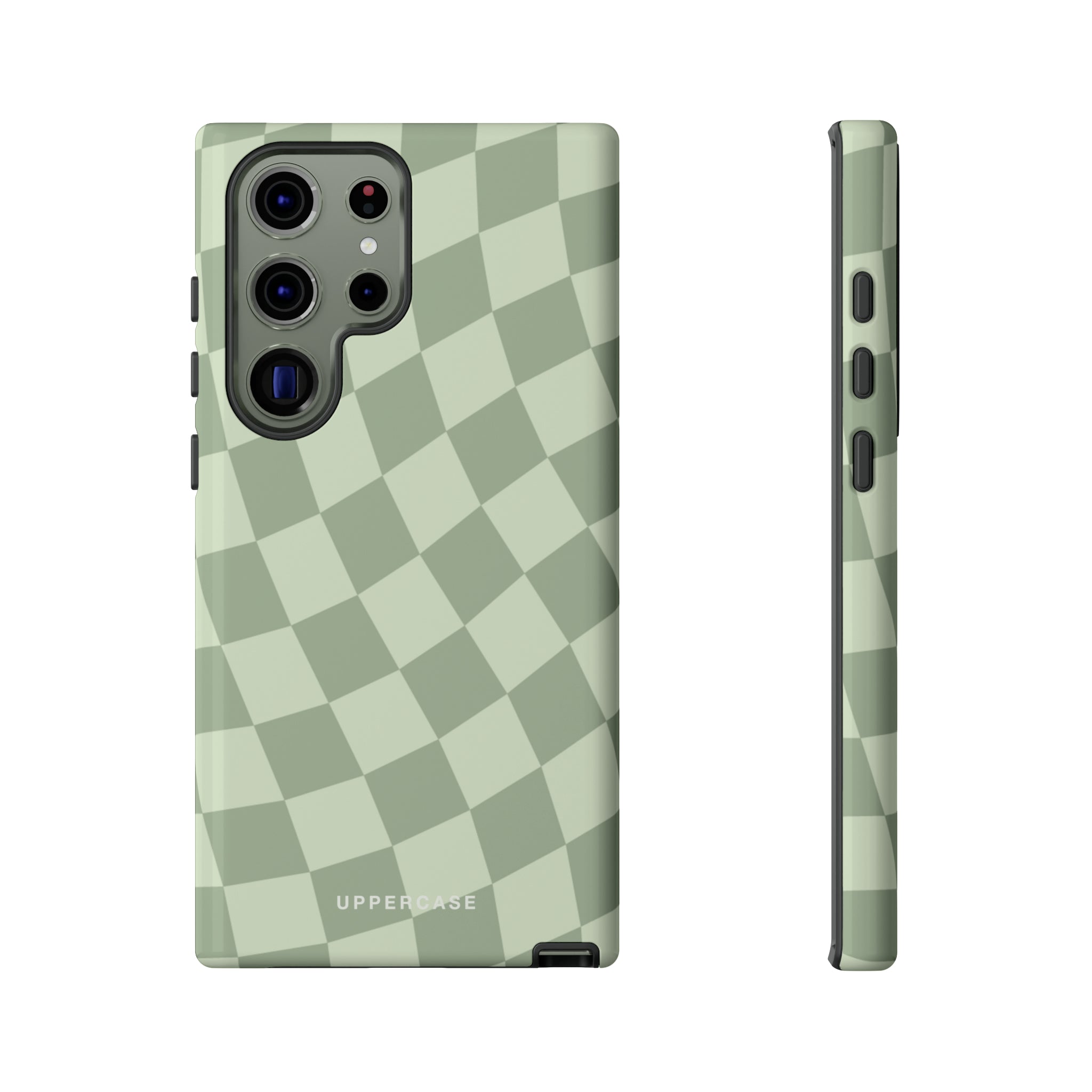 Wavy Check - Sage & Mint - Strong Case