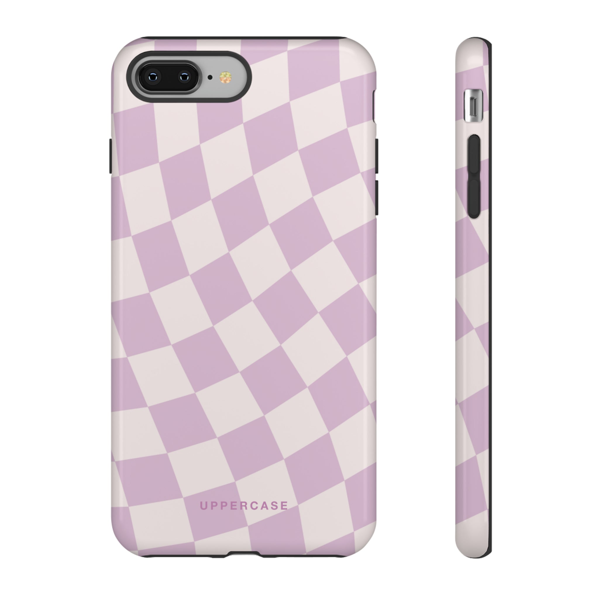 Wavy Check - Powder Pink & Heather Purple - Strong Case