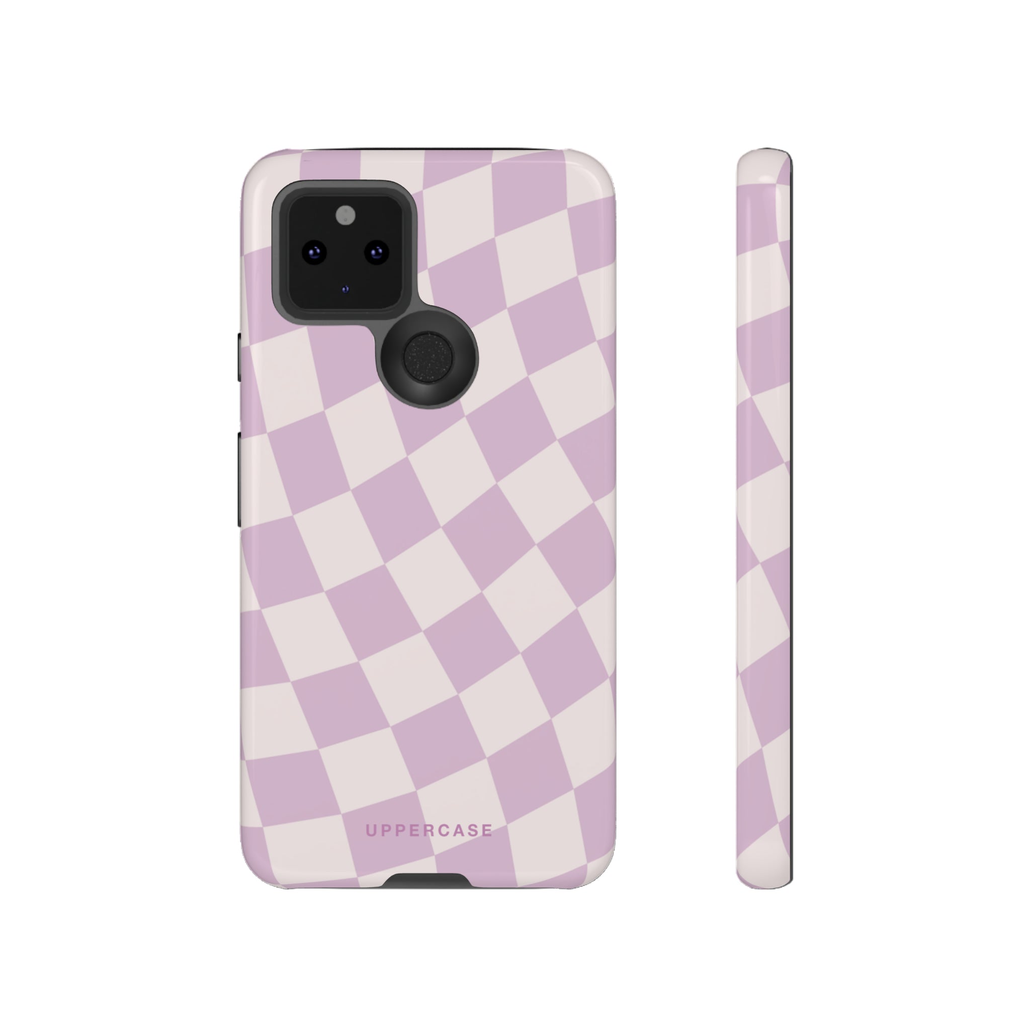 Wavy Check - Powder Pink & Heather Purple - Strong Case