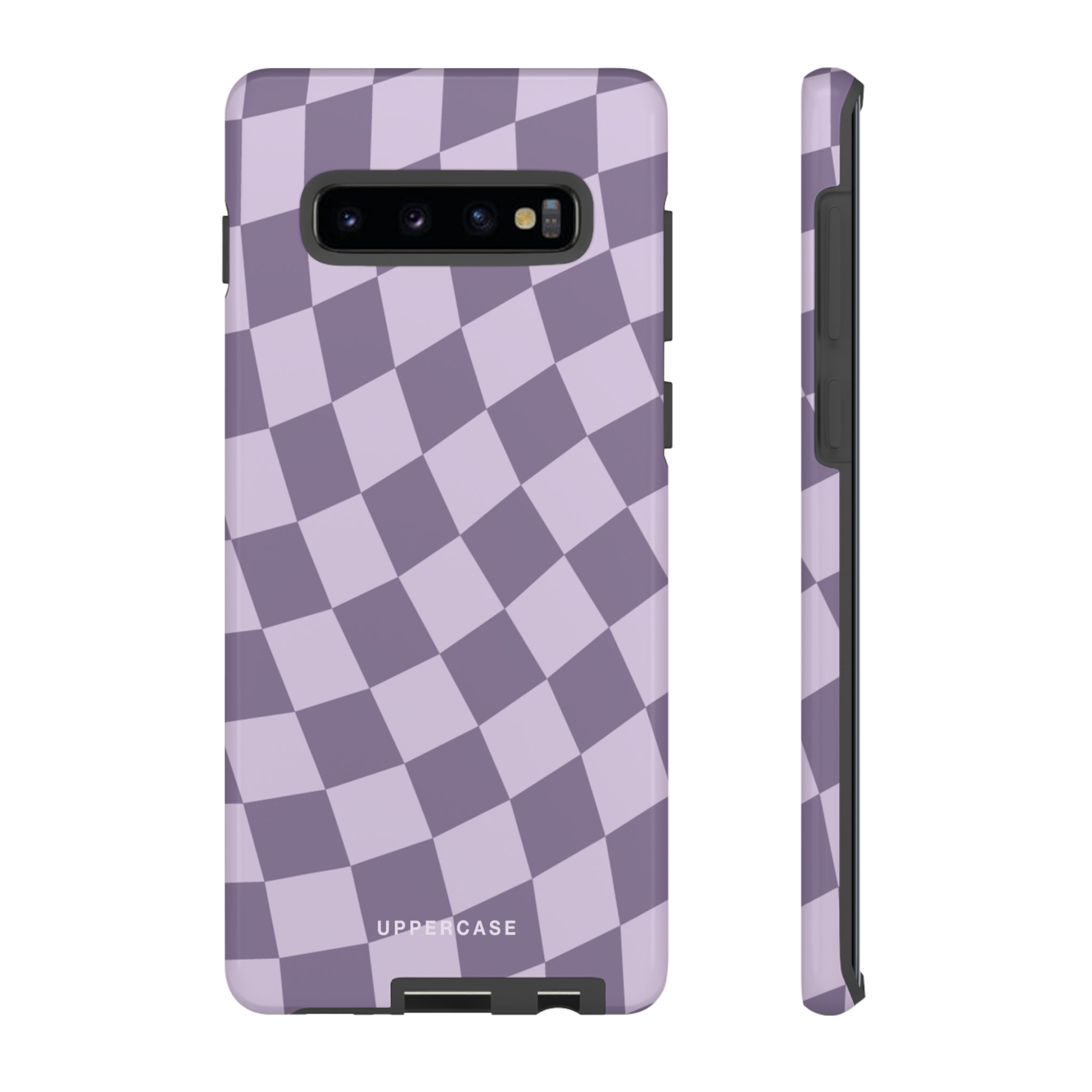 Wavy Check - Lavender and Mauve Purple - Strong Case