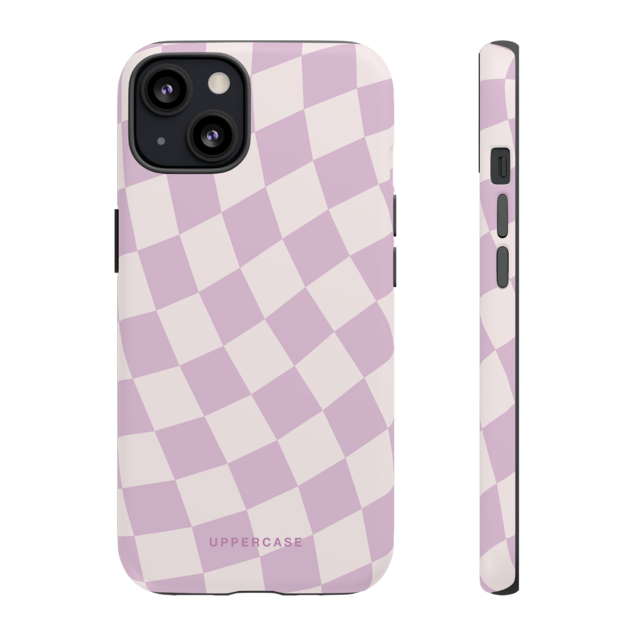 Wavy Check - Powder Pink & Heather Purple - Strong Case