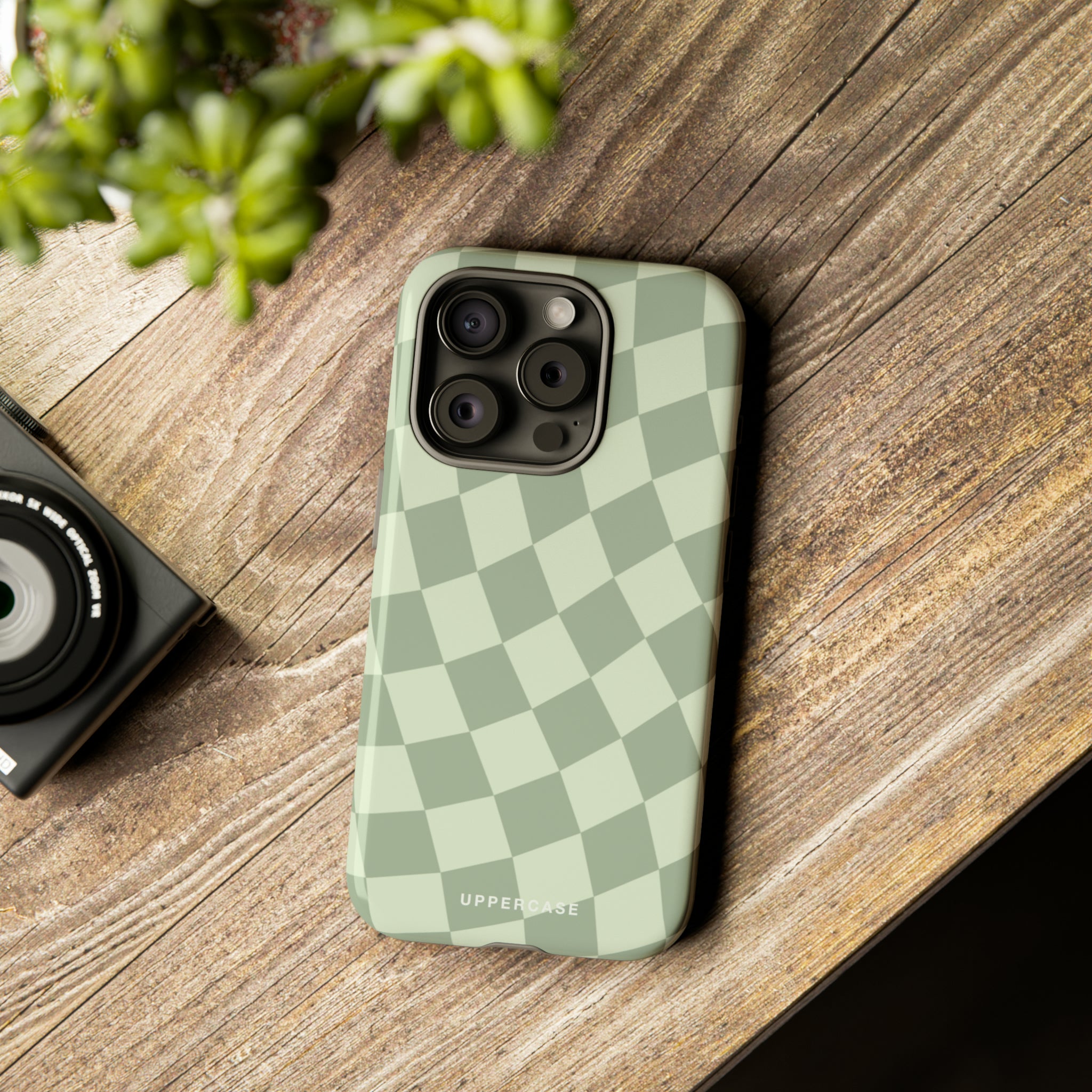 Wavy Check - Sage & Mint - Strong Case