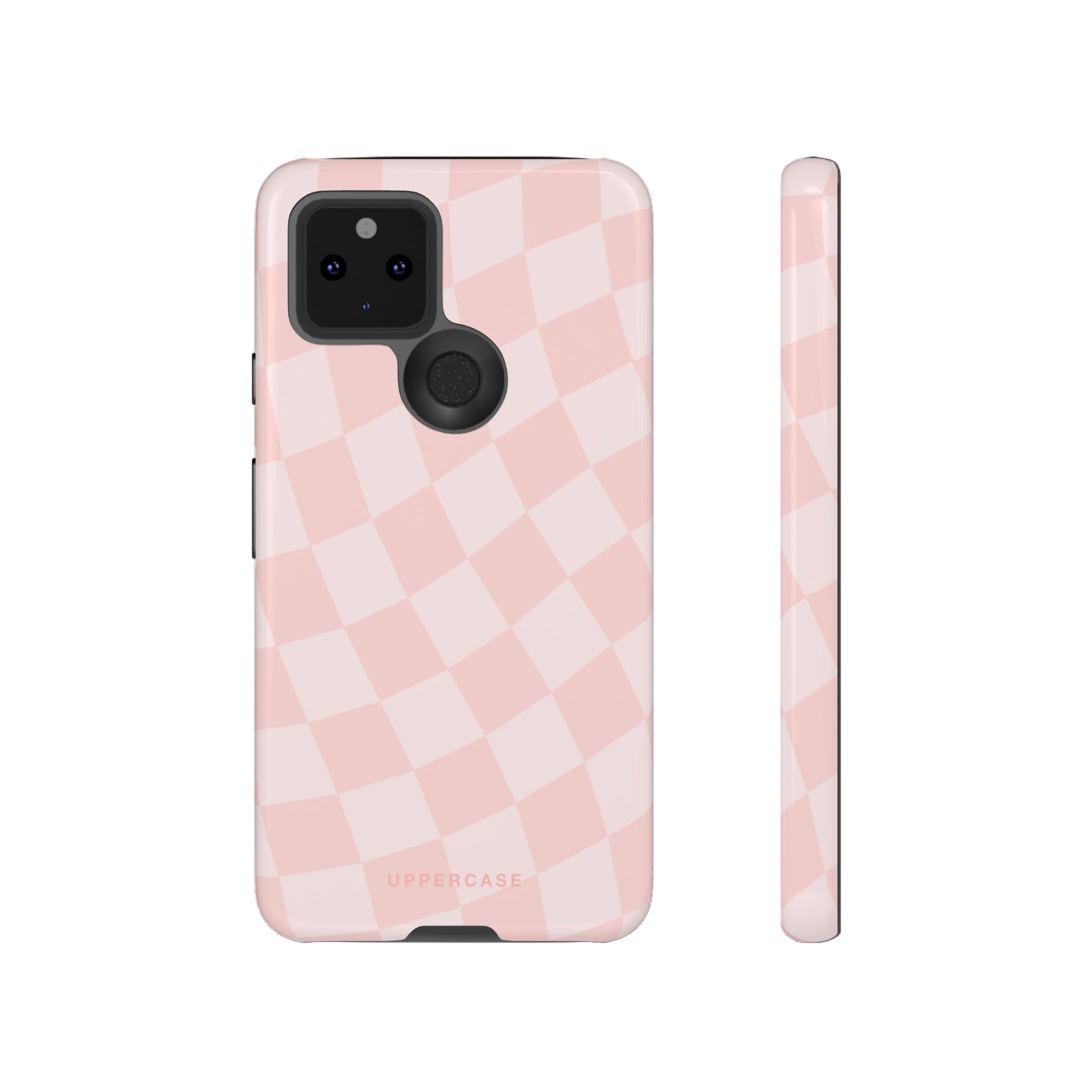 Wavy Check - Baby Pink - Strong Case