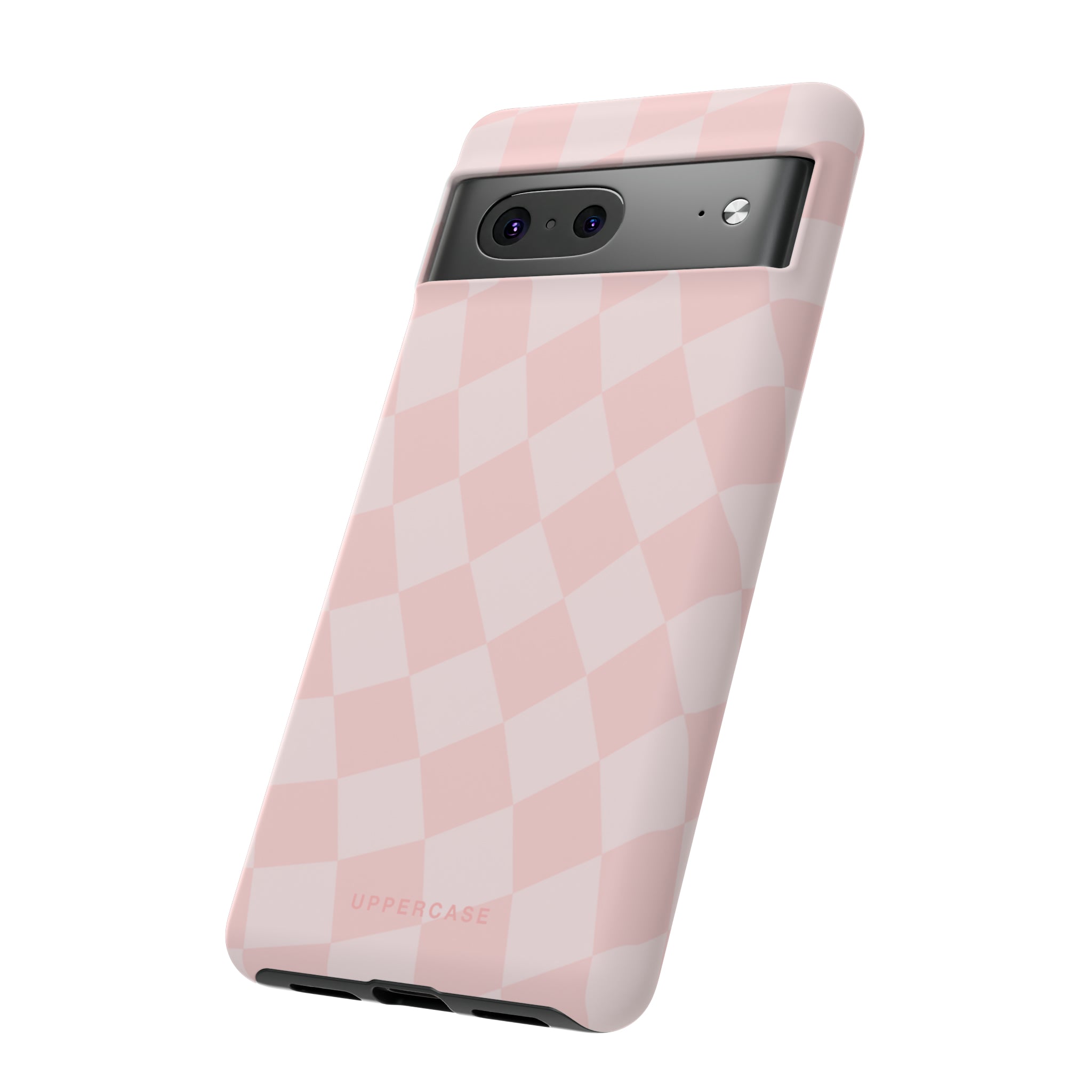 Wavy Check - Baby Pink - Strong Case