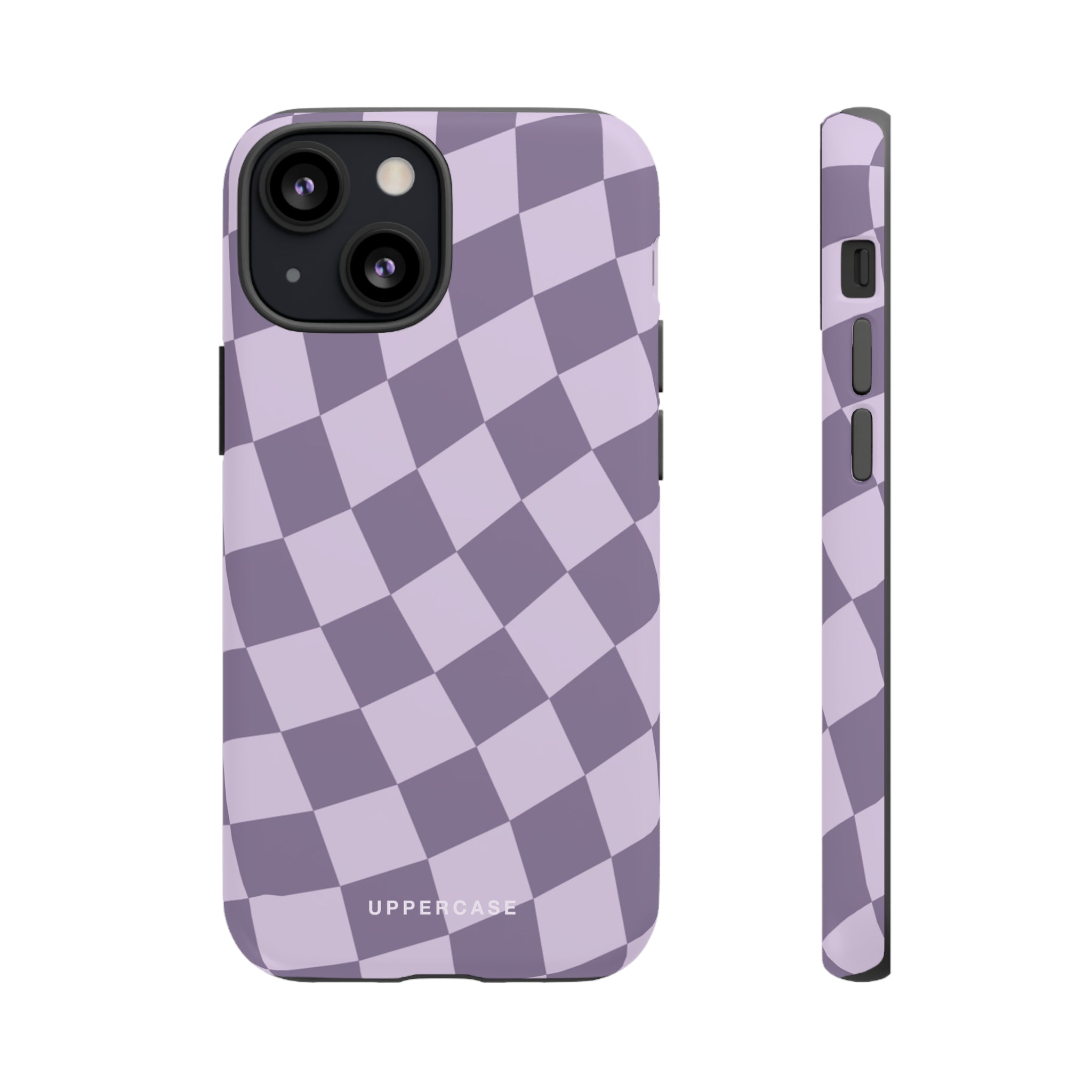 Wavy Check - Lavender and Mauve Purple - Strong Case