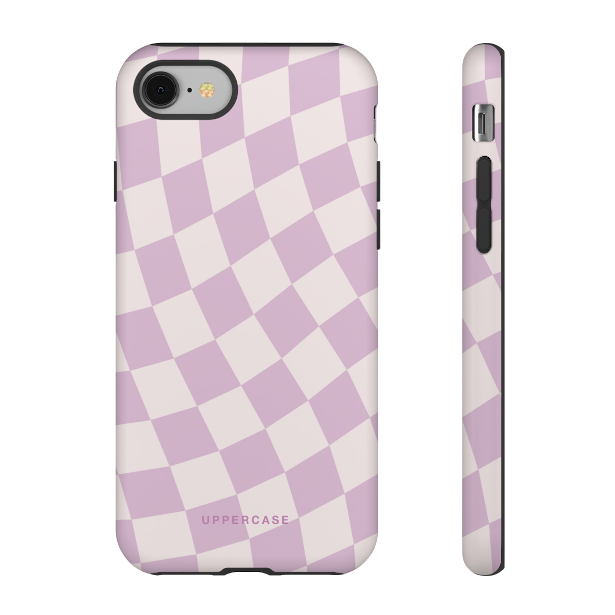 Wavy Check - Powder Pink & Heather Purple - Strong Case