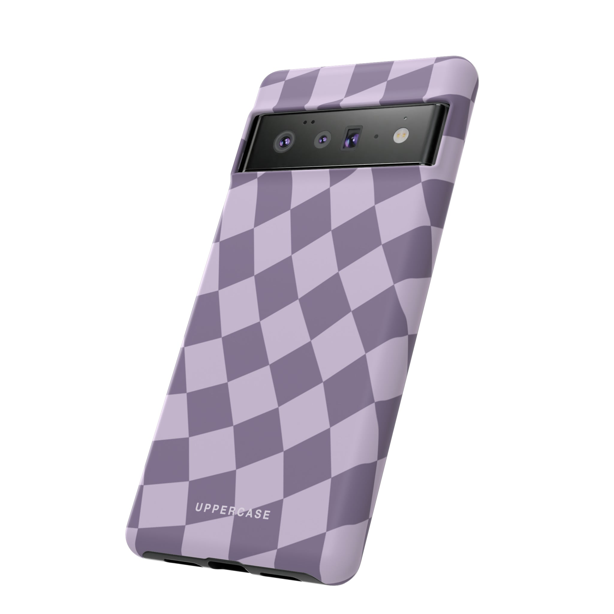 Wavy Check - Lavender and Mauve Purple - Strong Case