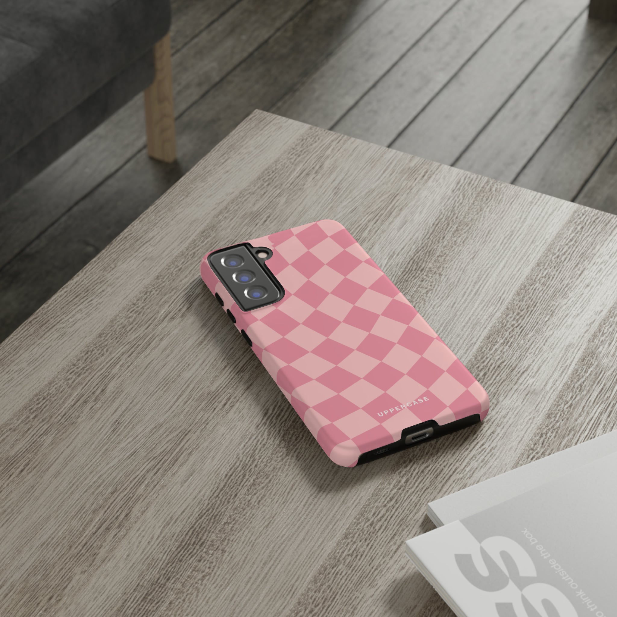 Wavy Check - Modern Pink - Strong Case