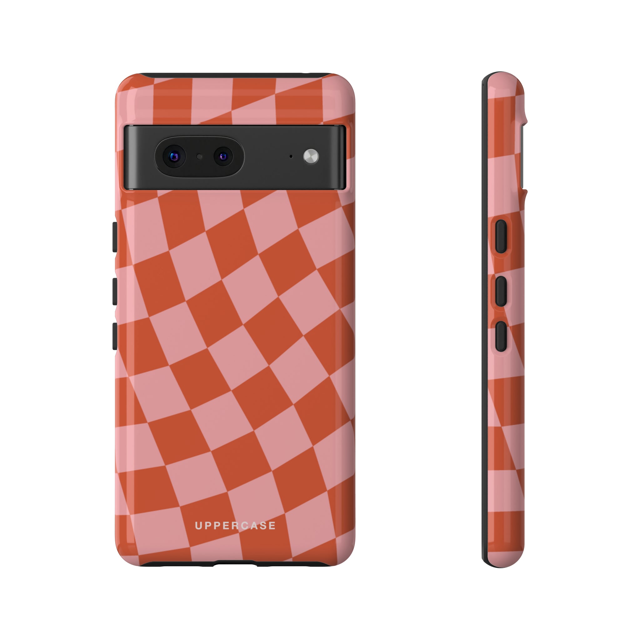 Wavy Check - Strawberry - Strong Case