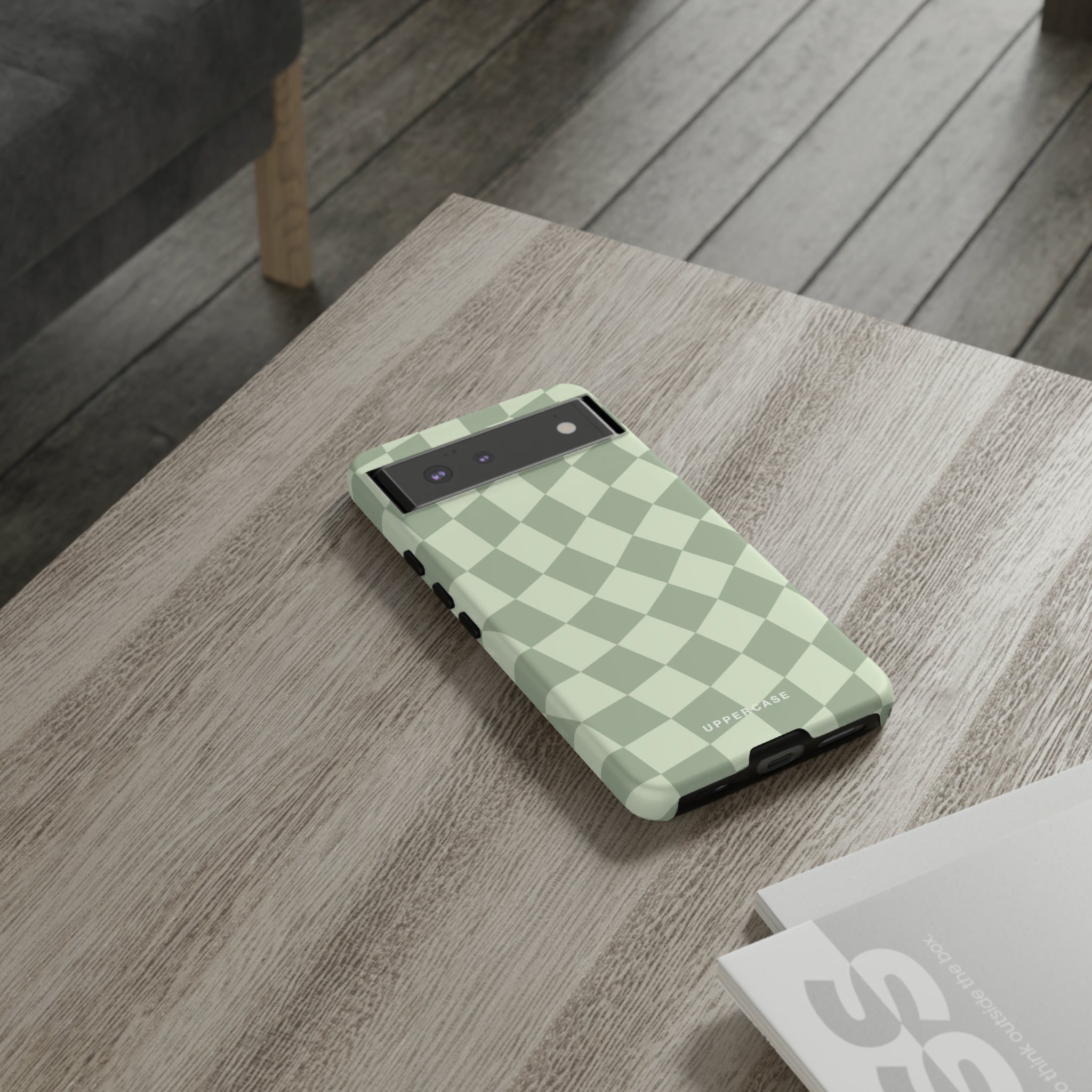 Wavy Check - Sage & Mint - Strong Case