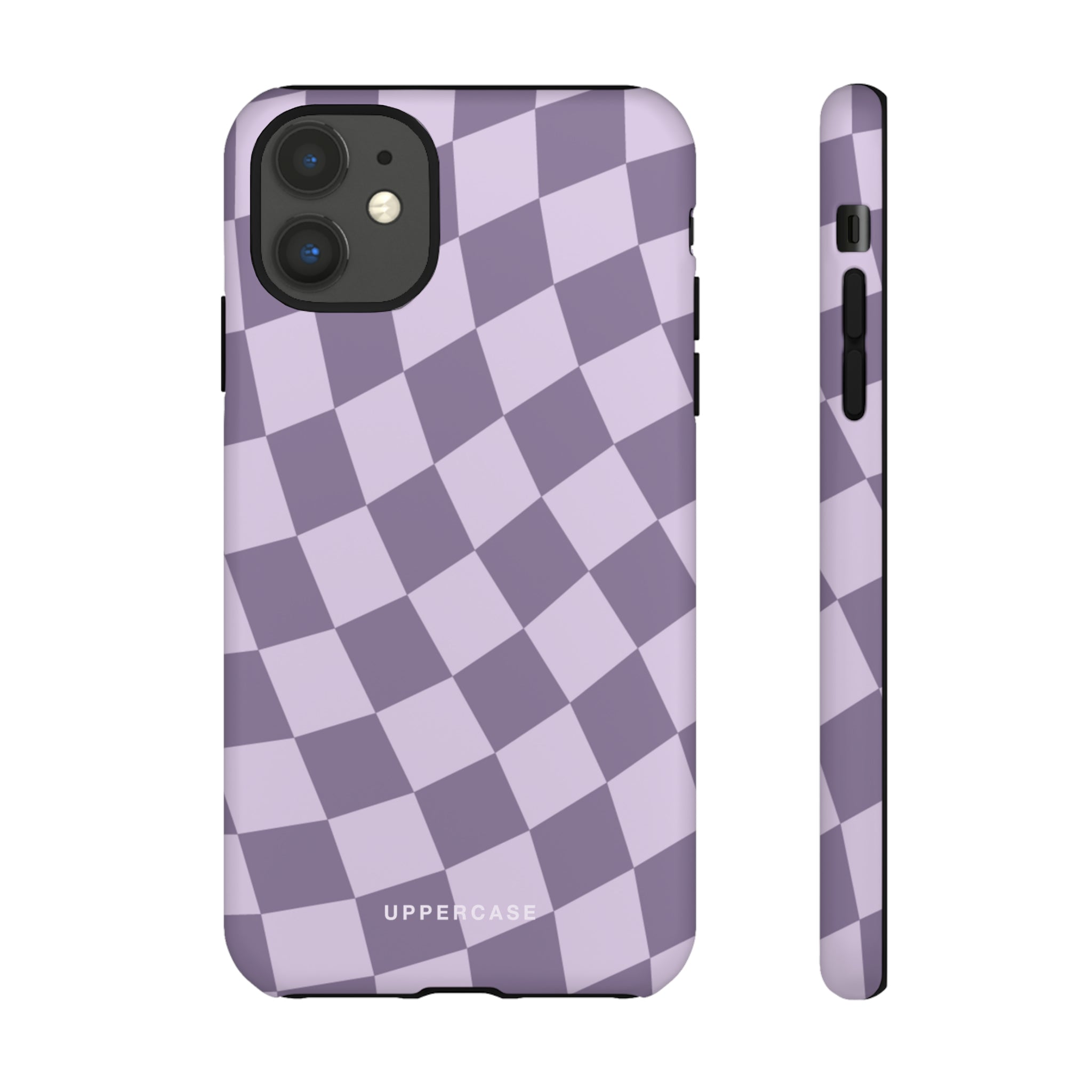 Wavy Check - Lavender and Mauve Purple - Strong Case