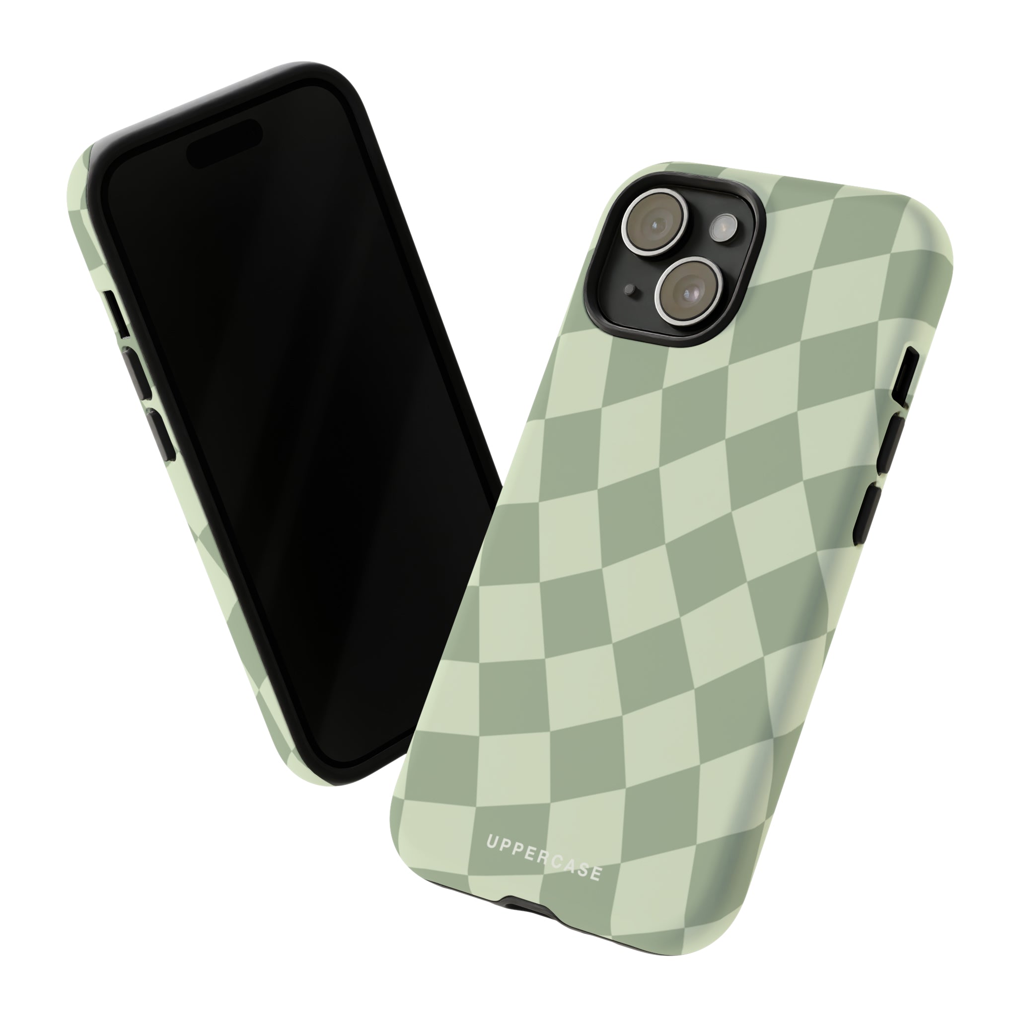 Wavy Check - Sage & Mint - Strong Case