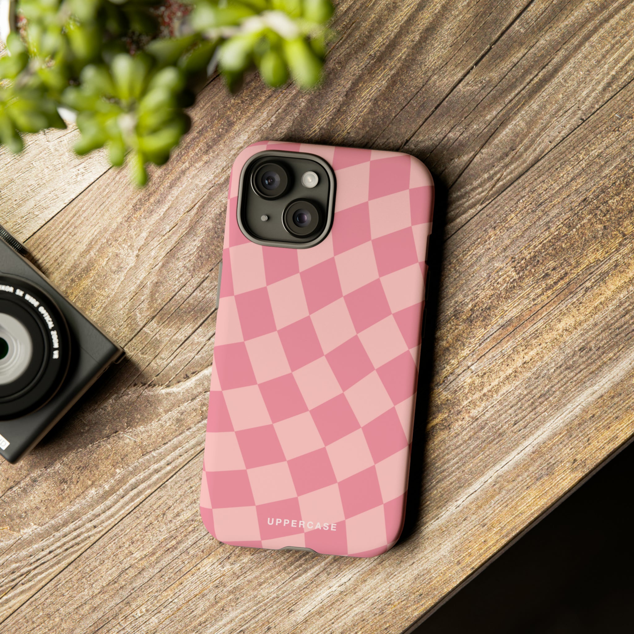 Wavy Check - Modern Pink - Strong Case