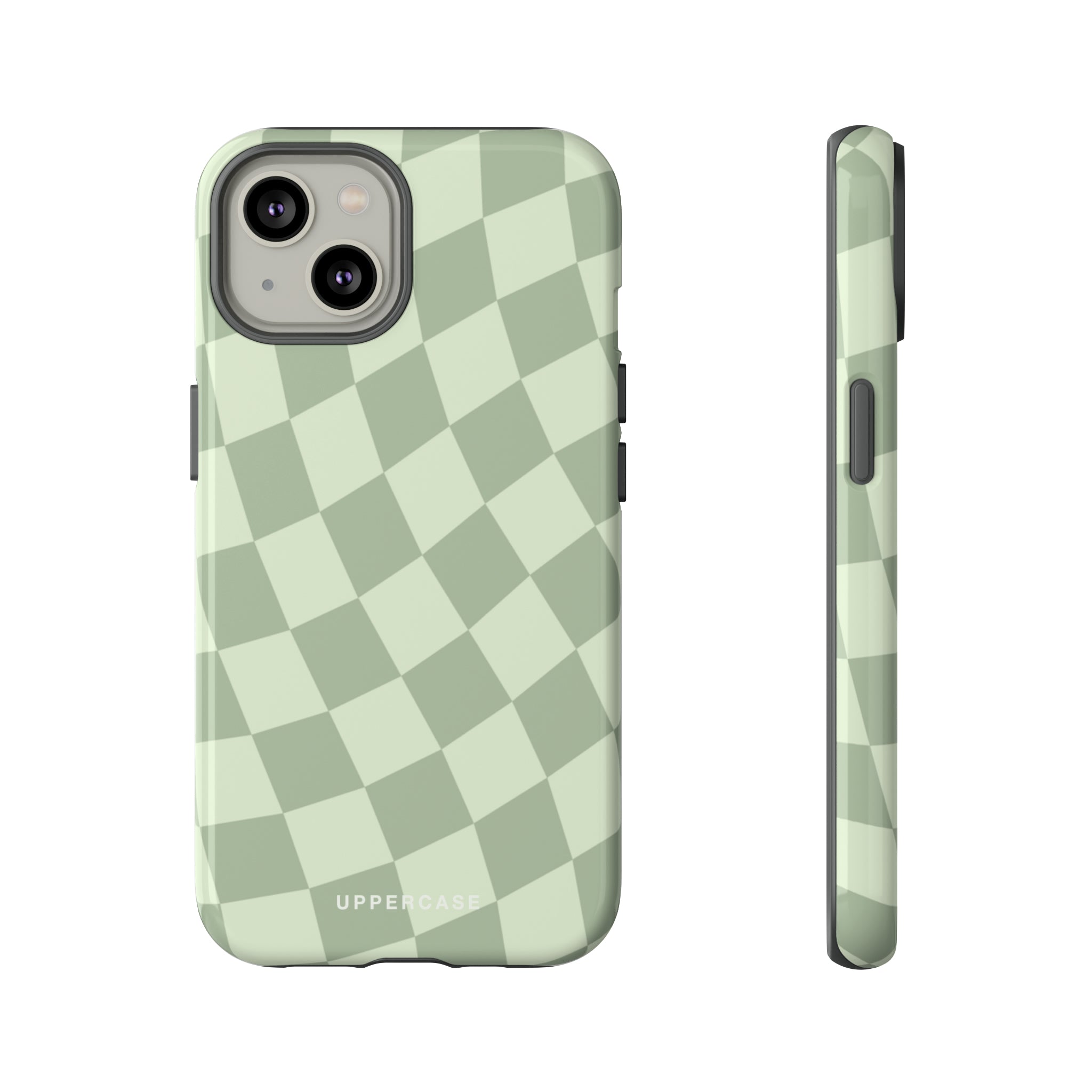 Wavy Check - Sage & Mint - Strong Case