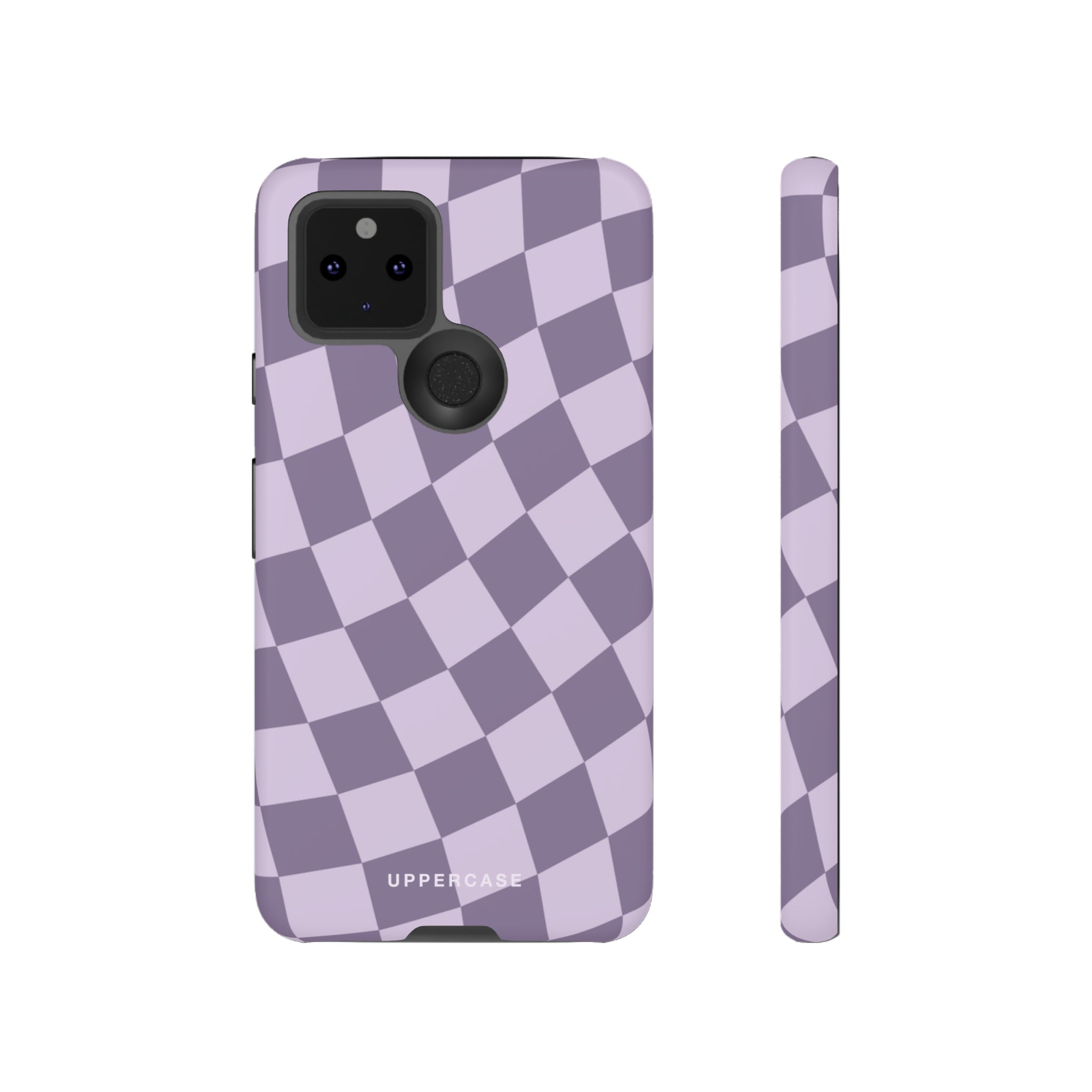 Wavy Check - Lavender and Mauve Purple - Strong Case