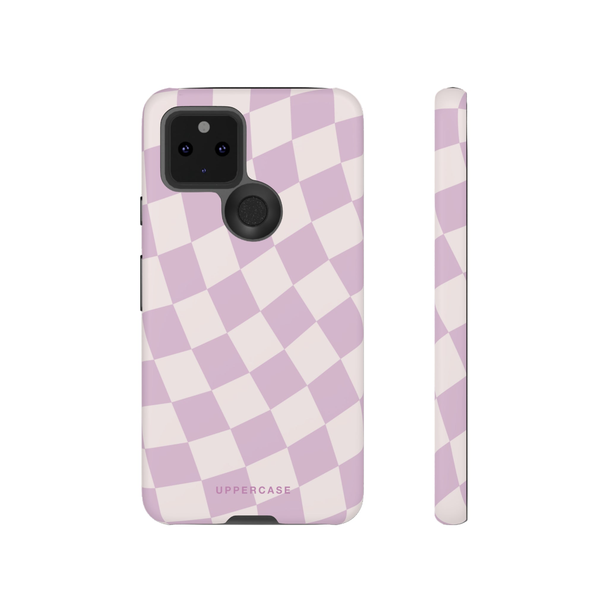 Wavy Check - Powder Pink & Heather Purple - Strong Case