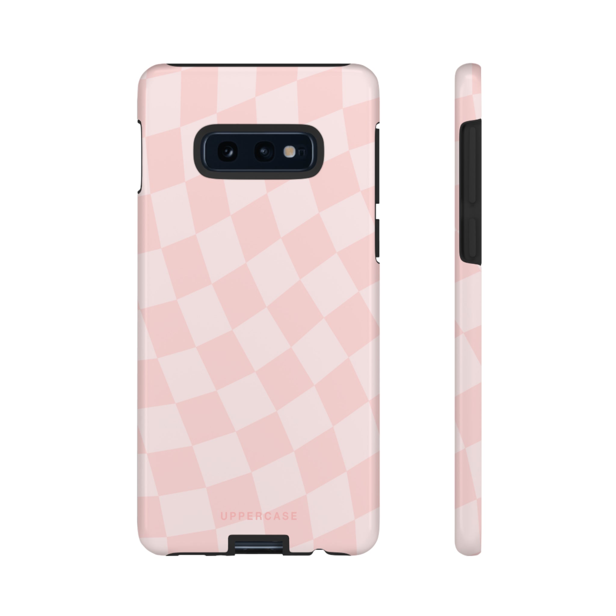 Wavy Check - Baby Pink - Strong Case