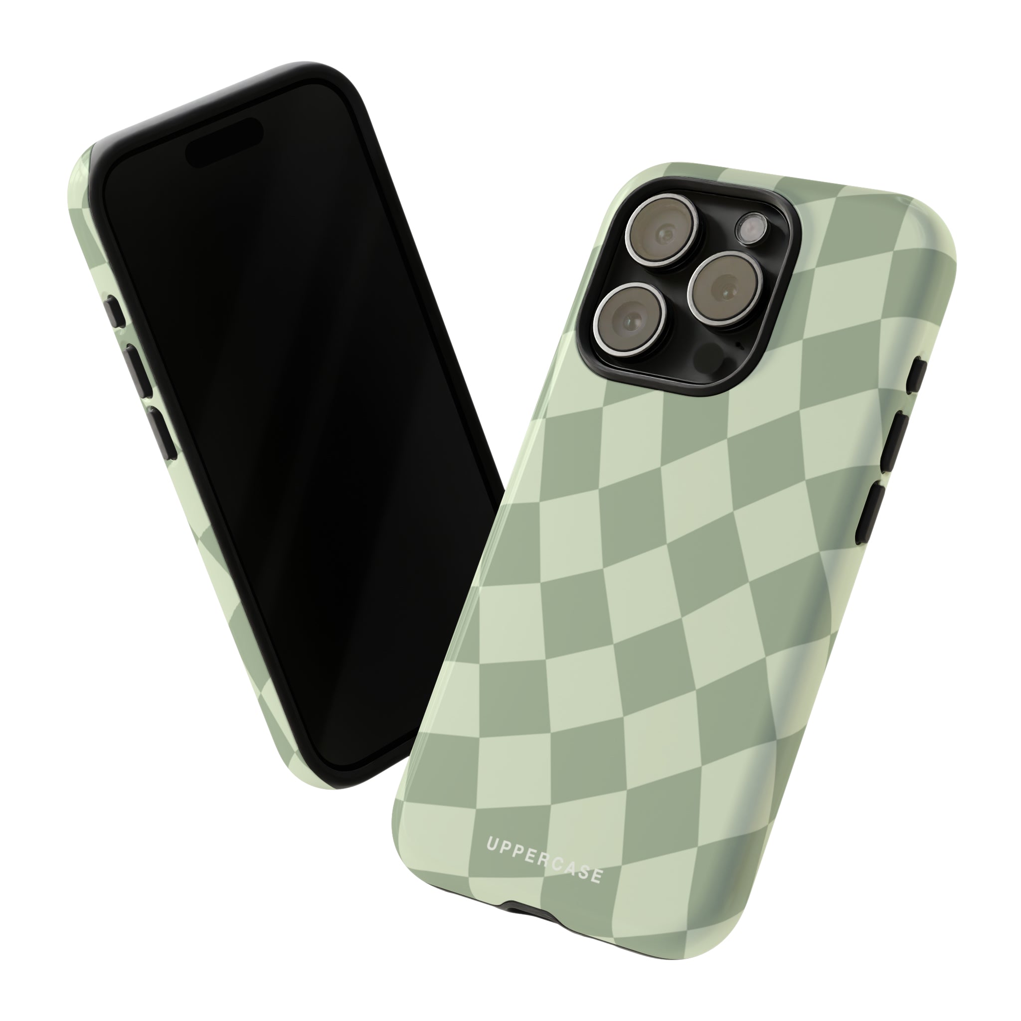 Wavy Check - Sage & Mint - Strong Case