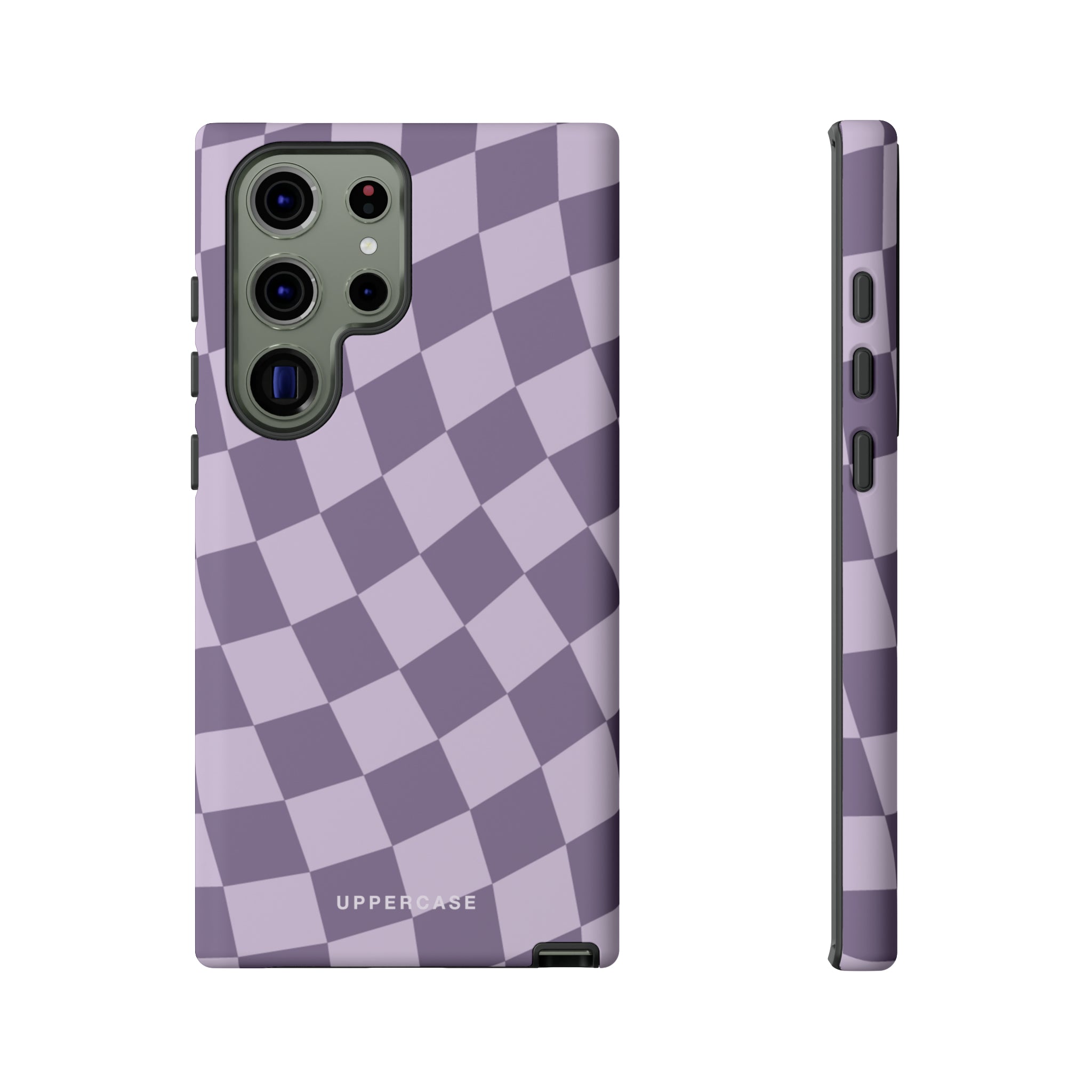 Wavy Check - Lavender and Mauve Purple - Strong Case